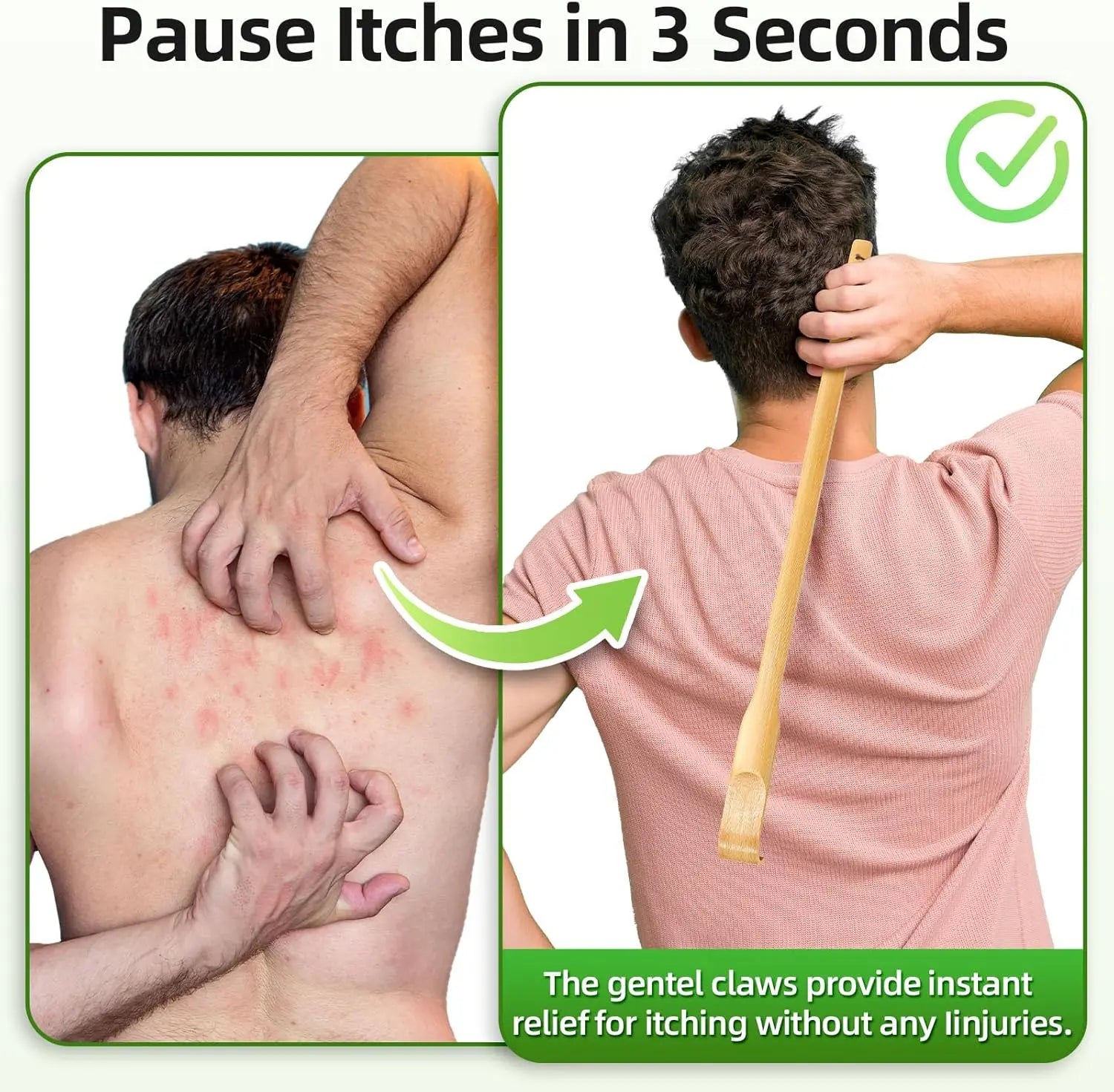 Back Scratcher, 3 Pieces 16.5" Strong Sturdy Self-Massager Therapeutic Bamboo Wooden Back Scratchers for Scratching Itches, Best Gift for Pregnant Women and People Who Need Longer Hands. Wholesale Hub