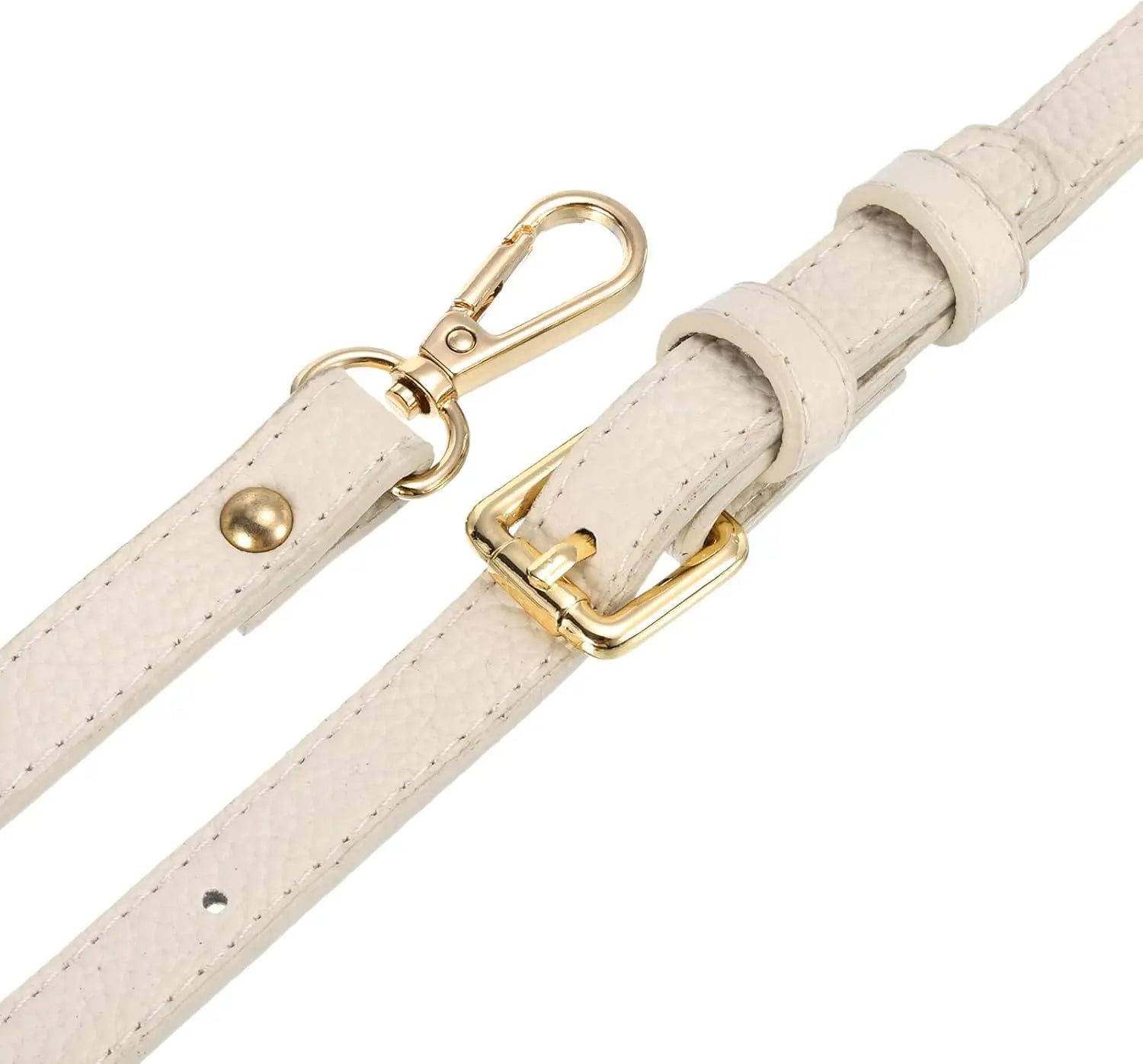 Purse Strap, Leather Adjustable Replacement Strap for Women's Crossbody Handbags Bag, 0.6" Wide, 41-51" Long (Beige) Wholesale Hub