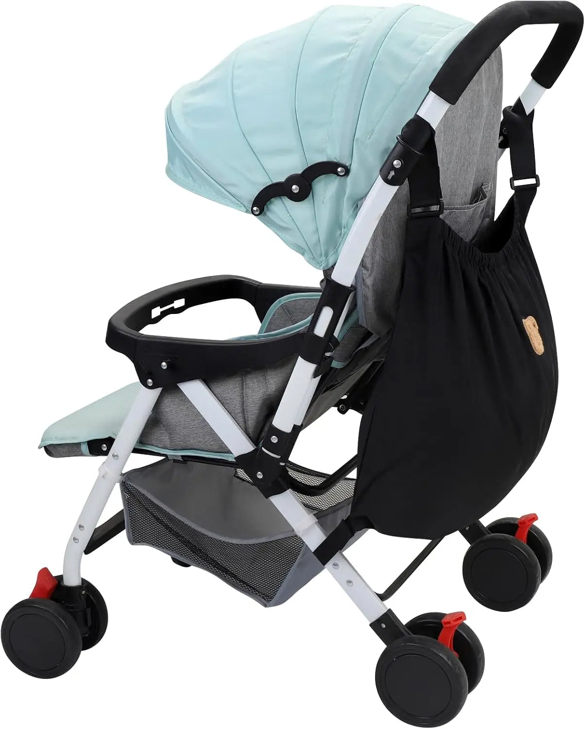 Universal Stroller Organizer, Large Storage Stroller Bag Fits for Uppababy, Nuna, Britax, Doona Strollers, Non-Slip Adjustable Storage Caddy Accessories for Stroller Crib Wholesale Hub