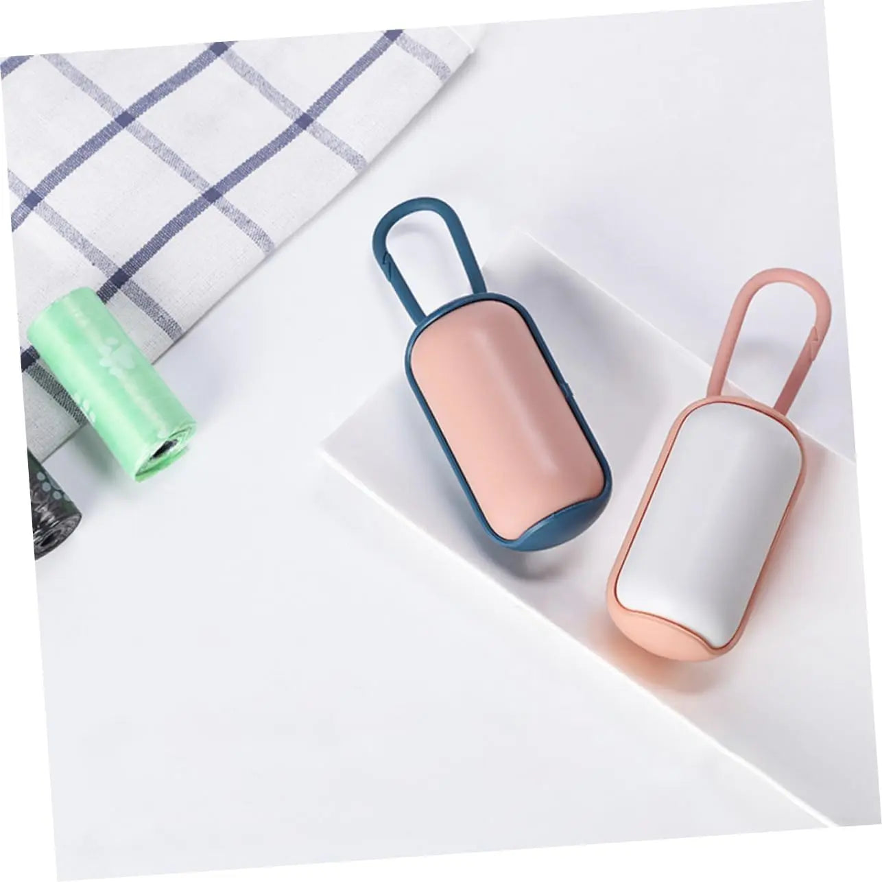 Dog Poop Bag Holder with Leash Hook Dispenser 5 Pack Wholesale Hub