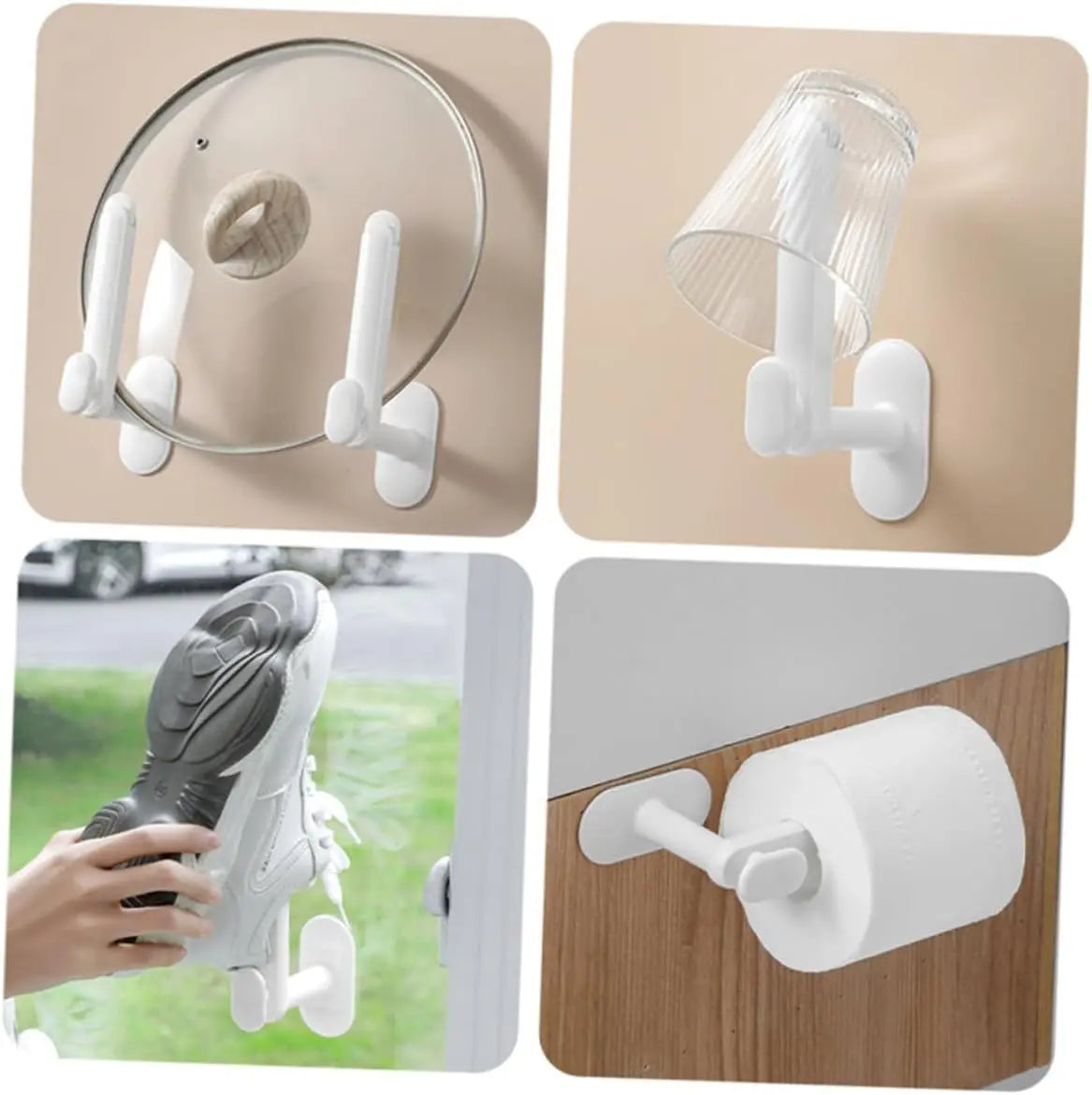 2 Pack Adjustable Hair Accessory Organizer with Hair Tie Holder White Wholesale Hub