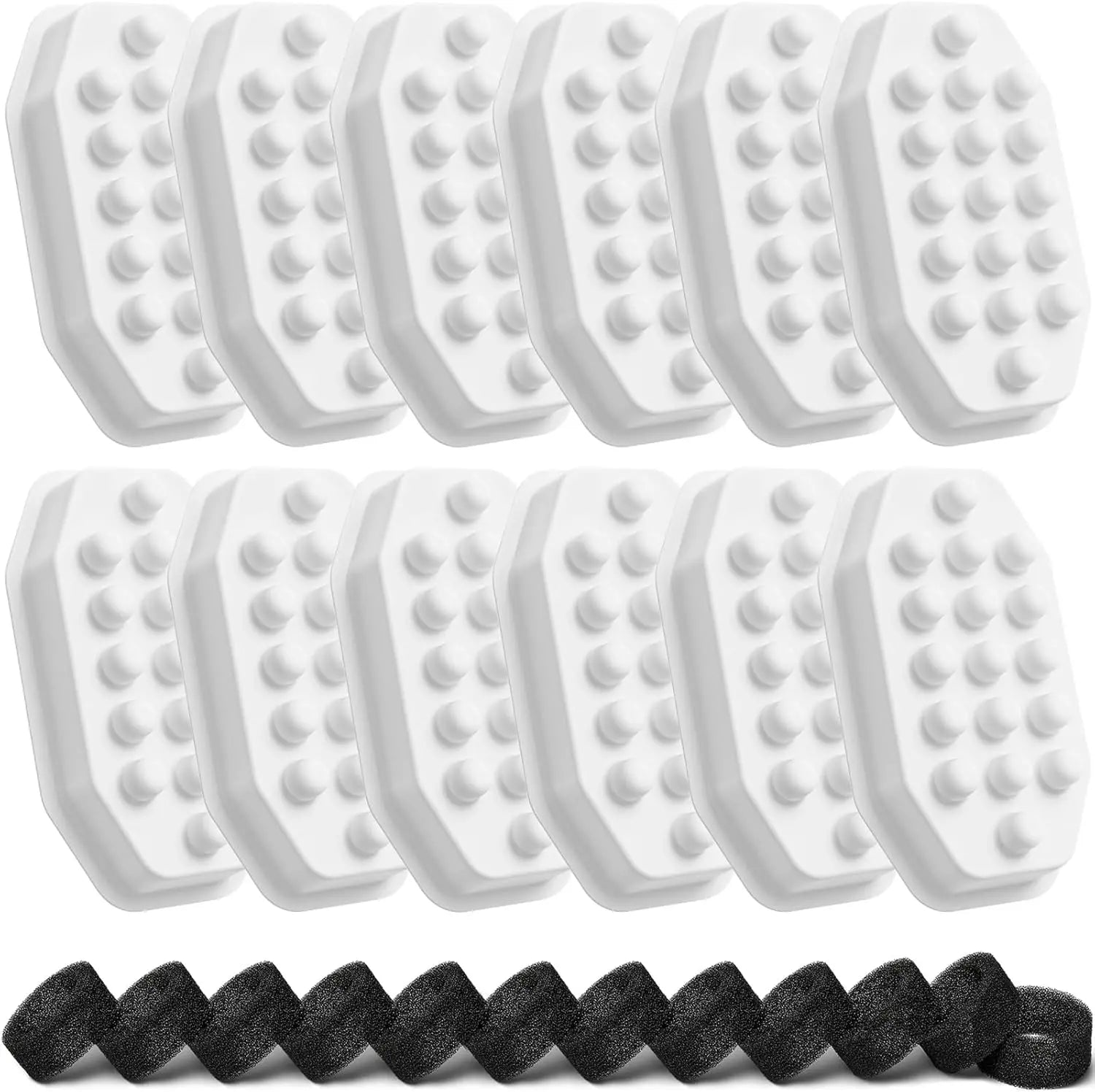 Official 12 Pack Cat Water Fountain Replacement Filters & Pre-Filter Sponges for 108oz/3.2 Stainless Steel Pet Water Fountain Wholesale Hub