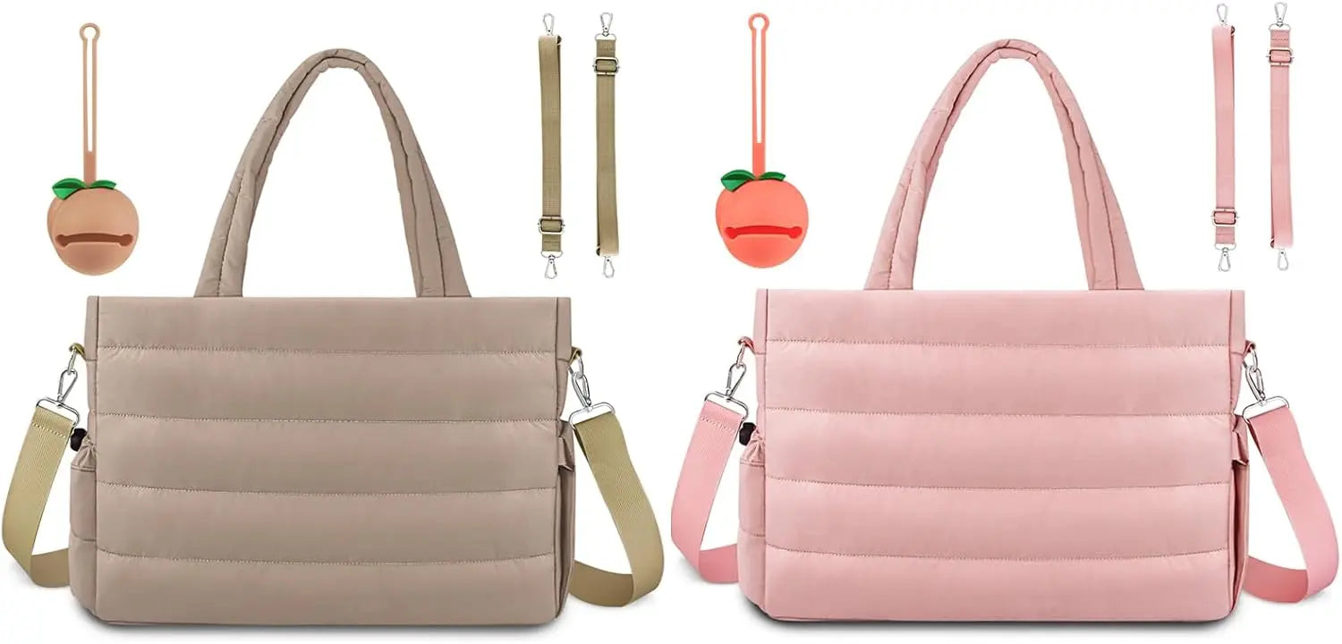 Diaper Bag Tote, Baby Diaper Tote Bags Crossbody Hospital Bag Travel Large Mommy Bag, with Silicone Pacifier Case Wholesale Hub