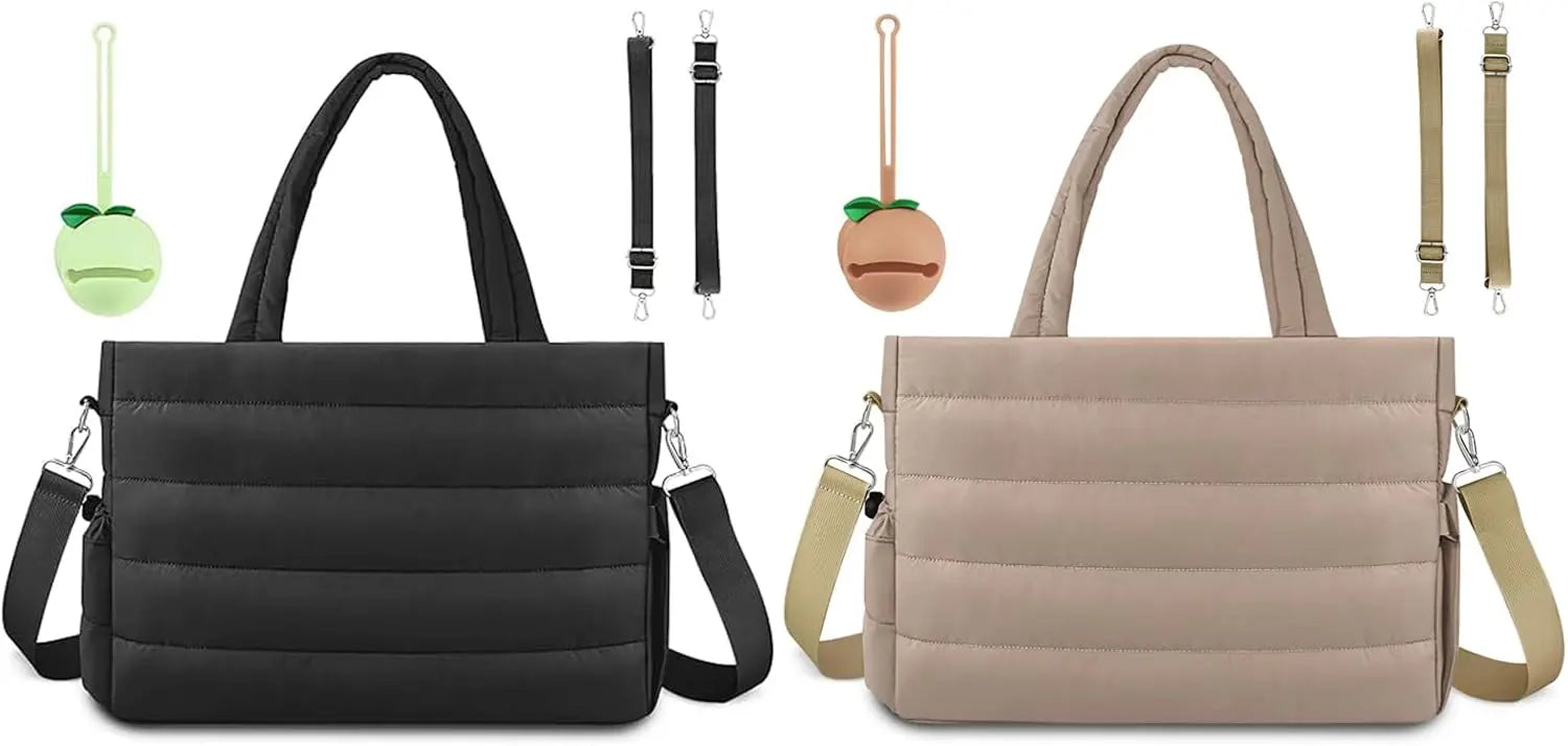 Diaper Bag Tote, Baby Diaper Tote Bags Crossbody Hospital Bag Travel Large Mommy Bag, with Silicone Pacifier Case Wholesale Hub