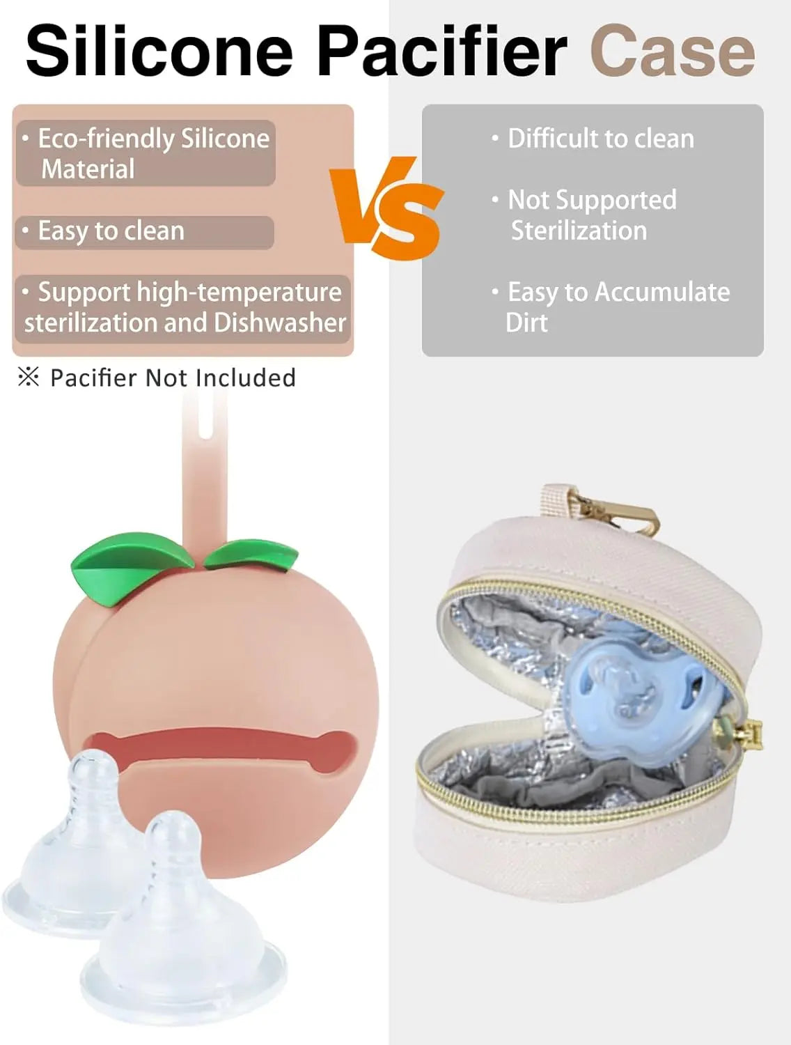 Diaper Bag Tote, Baby Diaper Tote Bags Crossbody Hospital Bag Travel Large Mommy Bag, with Silicone Pacifier Case Wholesale Hub