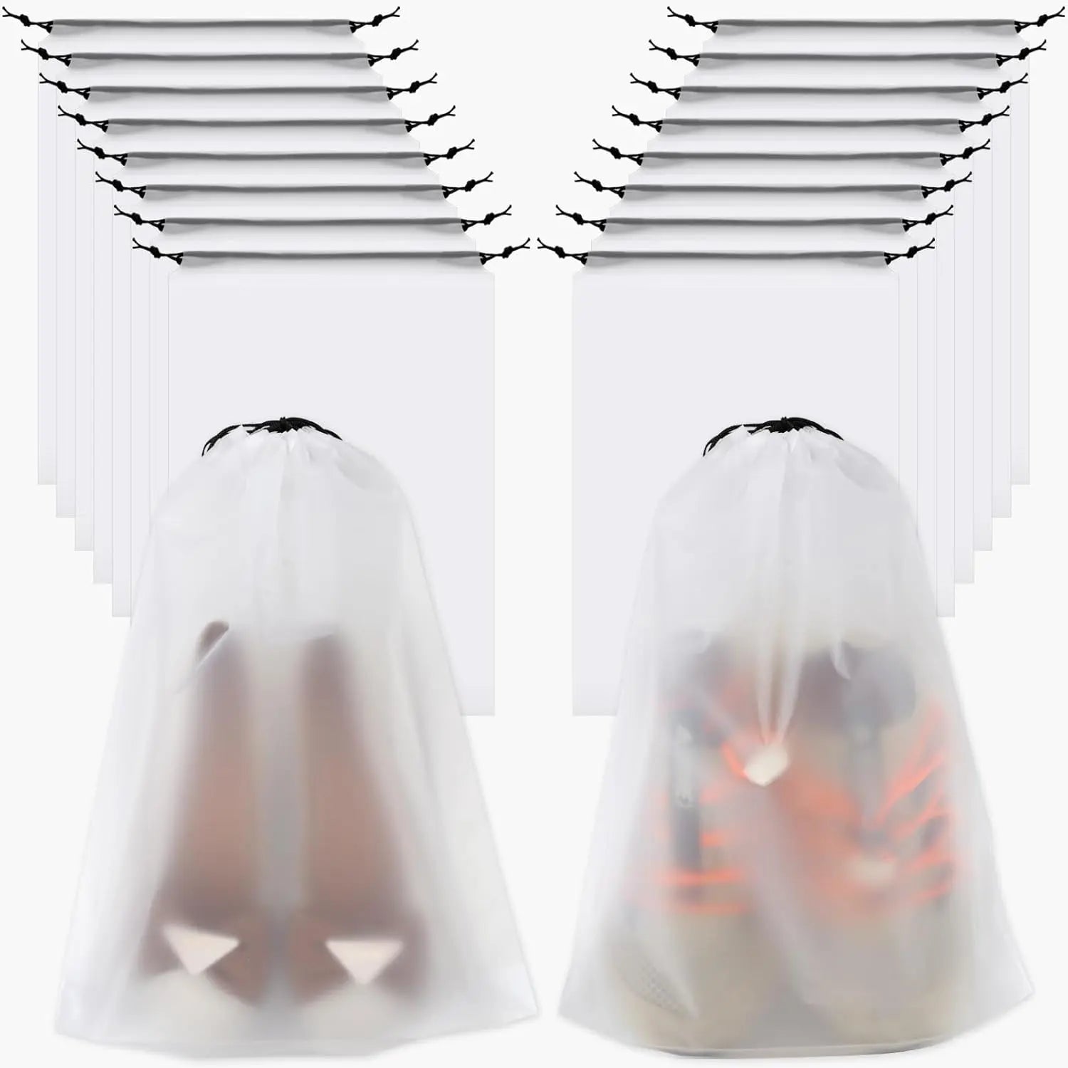 18 Pack Shoe Bags - 11.8in x 15.7in, Storage Bags for Packing, Travel Essentials for Men and Women Wholesale Hub
