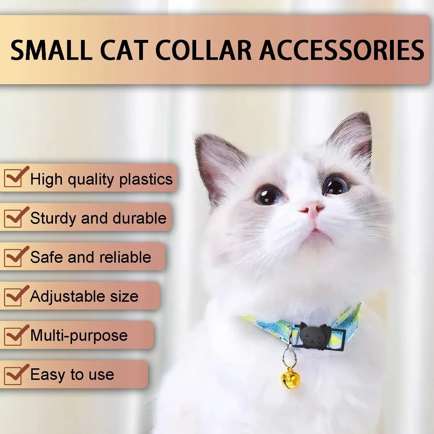 25Pack 3/8" Cat Collar Breakaway Clasps Accessories Plastic Adjustable Buckle Small Pet Supplies for Kitten Collar Straps DIY Cat Stuff(Black) Wholesale Hub
