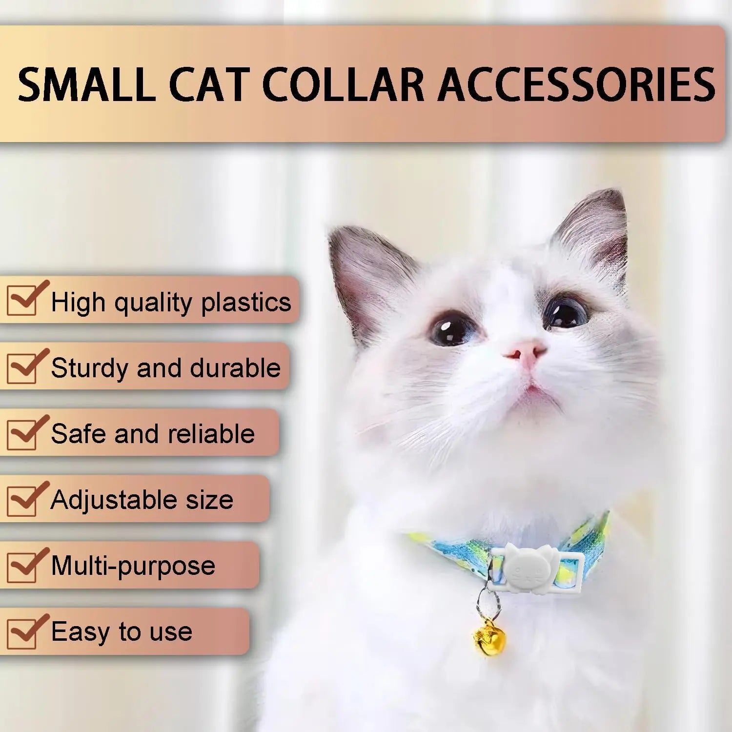 CooBigo 25Pack 3/8" Cat Collar Breakaway Clasps Accessories Plastic Adjustable Buckle Small Pet Supplies for Kitten Collar Straps DIY Cat Stuff(White) Wholesale Hub