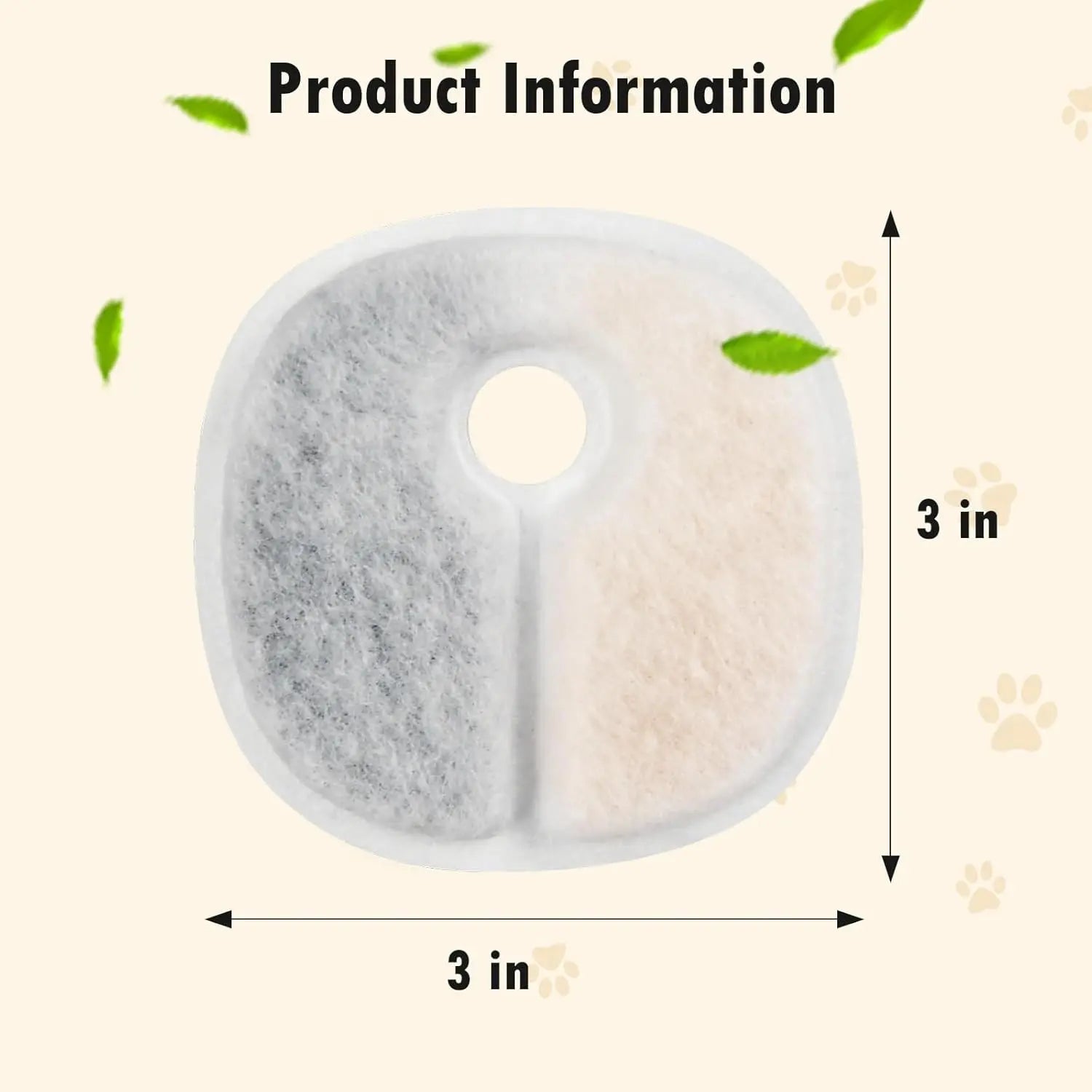 Filter Replacements Compatible with E1/E1+ Cat Fountain (2L/67oz), 16 Pack refills of 1 Year Set for Pet Water Fountain Wholesale Hub