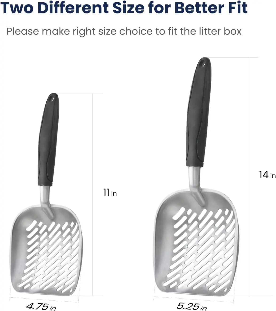 Dual Size Cat Litter Scooper Combo Set for Easy Cleanup Wholesale Hub