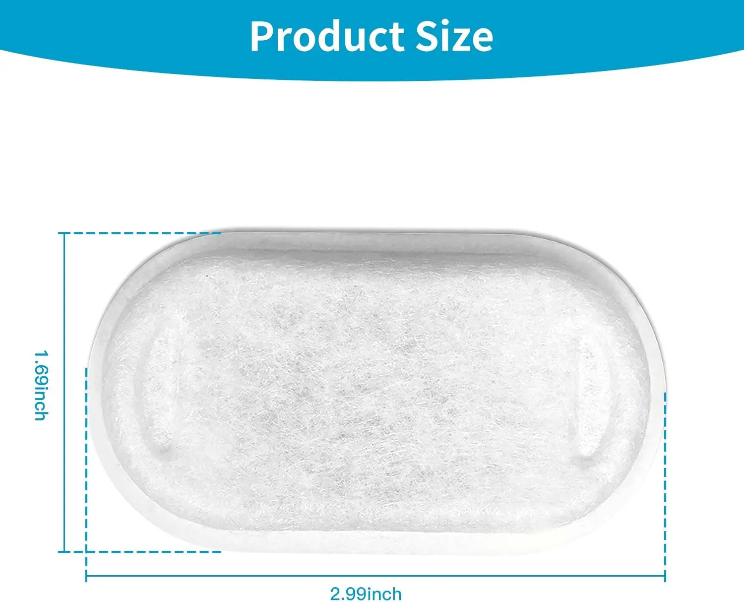 16 Pack Replacement Filters for Cat/Dog Water Fountain - Stainless Steel, 67oz/2L Adjustable Water Flow, Super Quiet Wholesale Hub