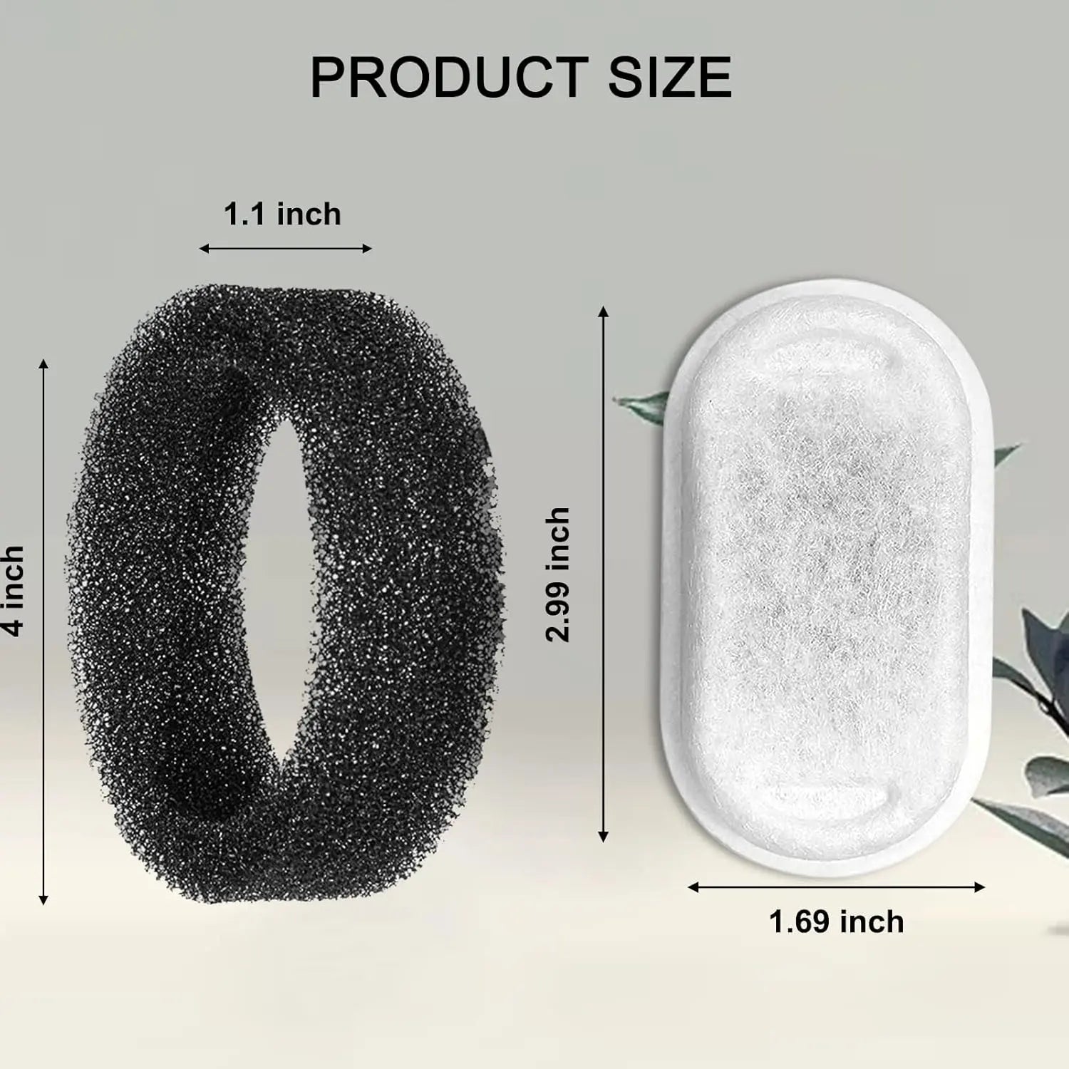 Cat Water Fountain Filters for 108/3.2L& 67oz/2L Stainless Steel Pet Water Dispenser Fountain Filter Replacement with 8 Sponges (8 Filters&8 Sponges) Wholesale Hub
