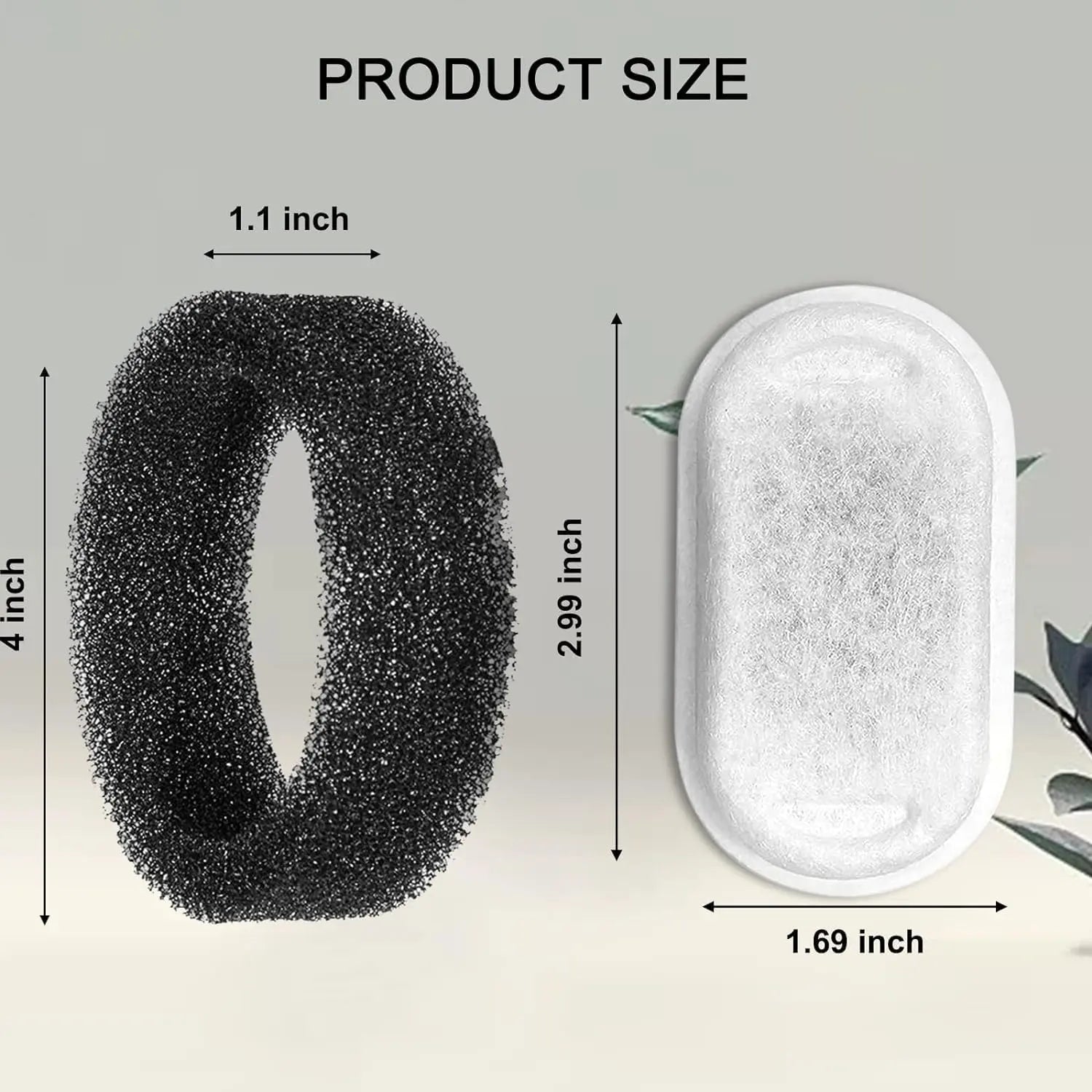Cat Water Fountain Filters for 108/3.2L& 67oz/2L Stainless Steel Pet Water Dispenser Fountain Filter Replacement with 8 Sponges (8 Filters&8 Sponges) Wholesale Hub
