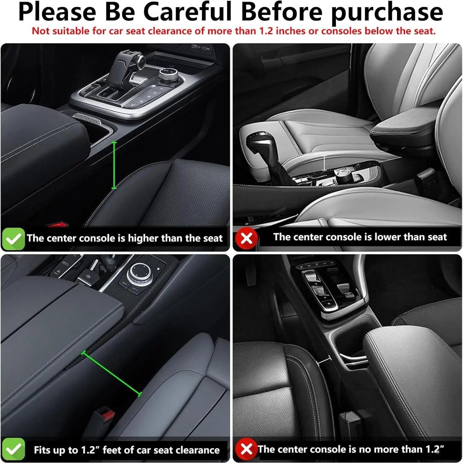 Anti-Drop Car Seat Gap Filler Organizer, Premium Leather Console Organizer, Easy Access to Phone/Keys, Universal Fit for Car SUV Truck Multi-Purpose Essentials Organizer(2PC) Wholesale Hub