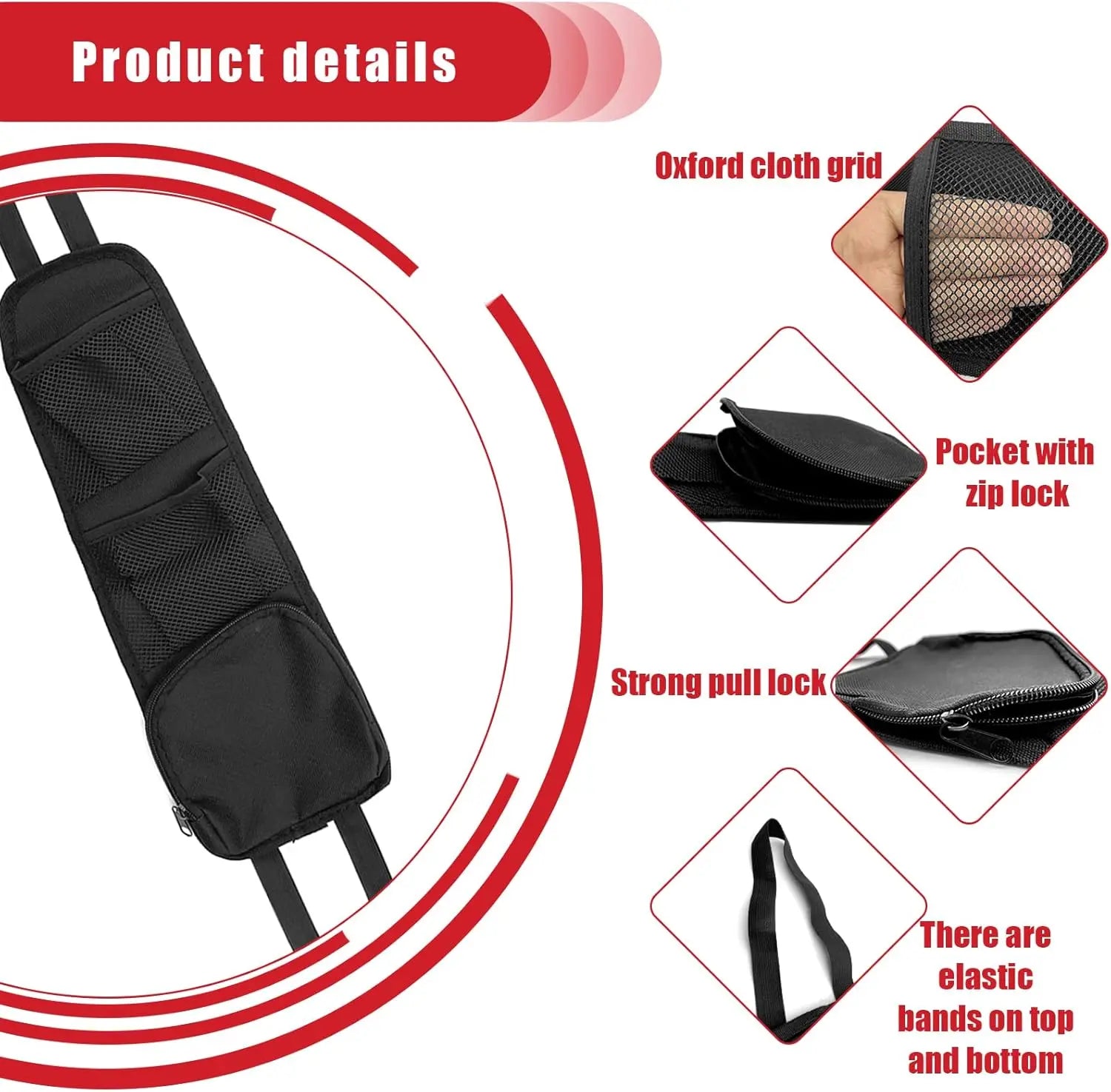 2PCS Car Seat Storage Hanging Bag, Multi-Pocket Seat Side Organizer, Multifunctional Mesh Net Pocket, Can Hold Mobile Phone, Wallet, Glasses, Suitable for Cars, SUVs, Trucks Wholesale Hub
