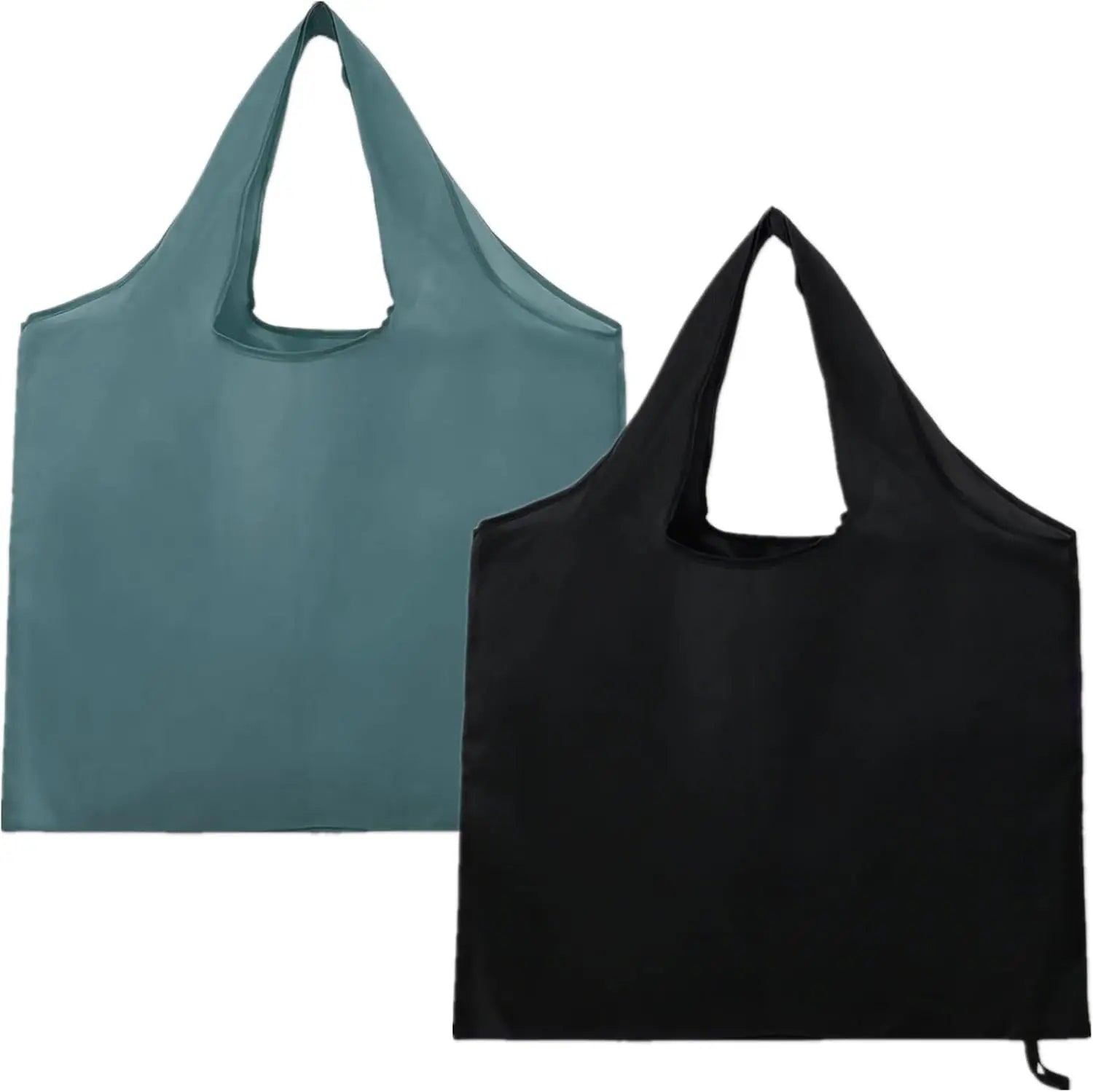 Store Grocery Bags 2 Pack Large Foldable Shopping Bag Folding into Attached Elastic Bands 44x40cm Reusable Washable Wholesale Hub