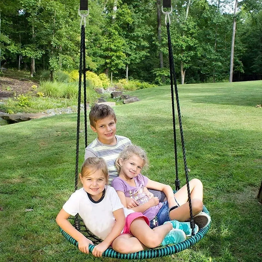 Tree Swing Straps Hanging Kit Holds 2200 lbs, 5FT Swing Straps 2 Pack Tree Protector Mats with 2 Safety Heavy Duty Carabiner & 1 Stainless Steel Swivel, Carry Bag Included, Perfect for Hammocks & Most Swing Seats Wholesale Hub