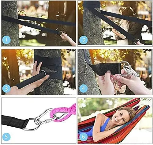 Tree Swing Straps Hanging Kit Holds 2200 lbs, 5FT Swing Straps 2 Pack Tree Protector Mats with 2 Safety Heavy Duty Carabiner & 1 Stainless Steel Swivel, Carry Bag Included, Perfect for Hammocks & Most Swing Seats Wholesale Hub