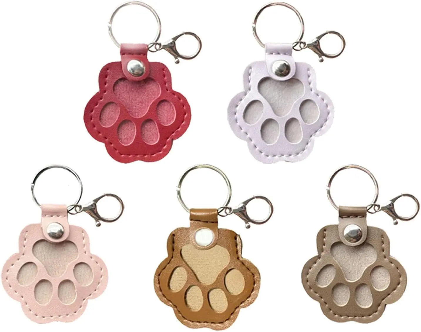 Dog Hair Keepsake Keychain, Dog Fur Storage Keychain, Cat Paw Shaped Keychains,For Bag Purse Paw Charm Key Holder Wholesale Hub
