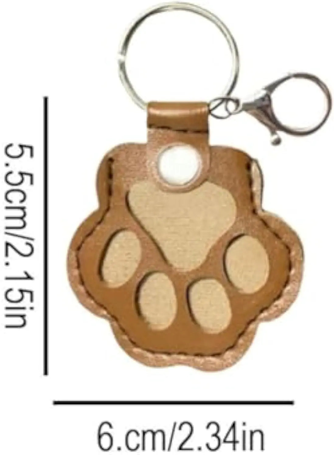 Dog Hair Keepsake Keychain, Dog Fur Storage Keychain, Cat Paw Shaped Keychains,For Bag Purse Paw Charm Key Holder Wholesale Hub