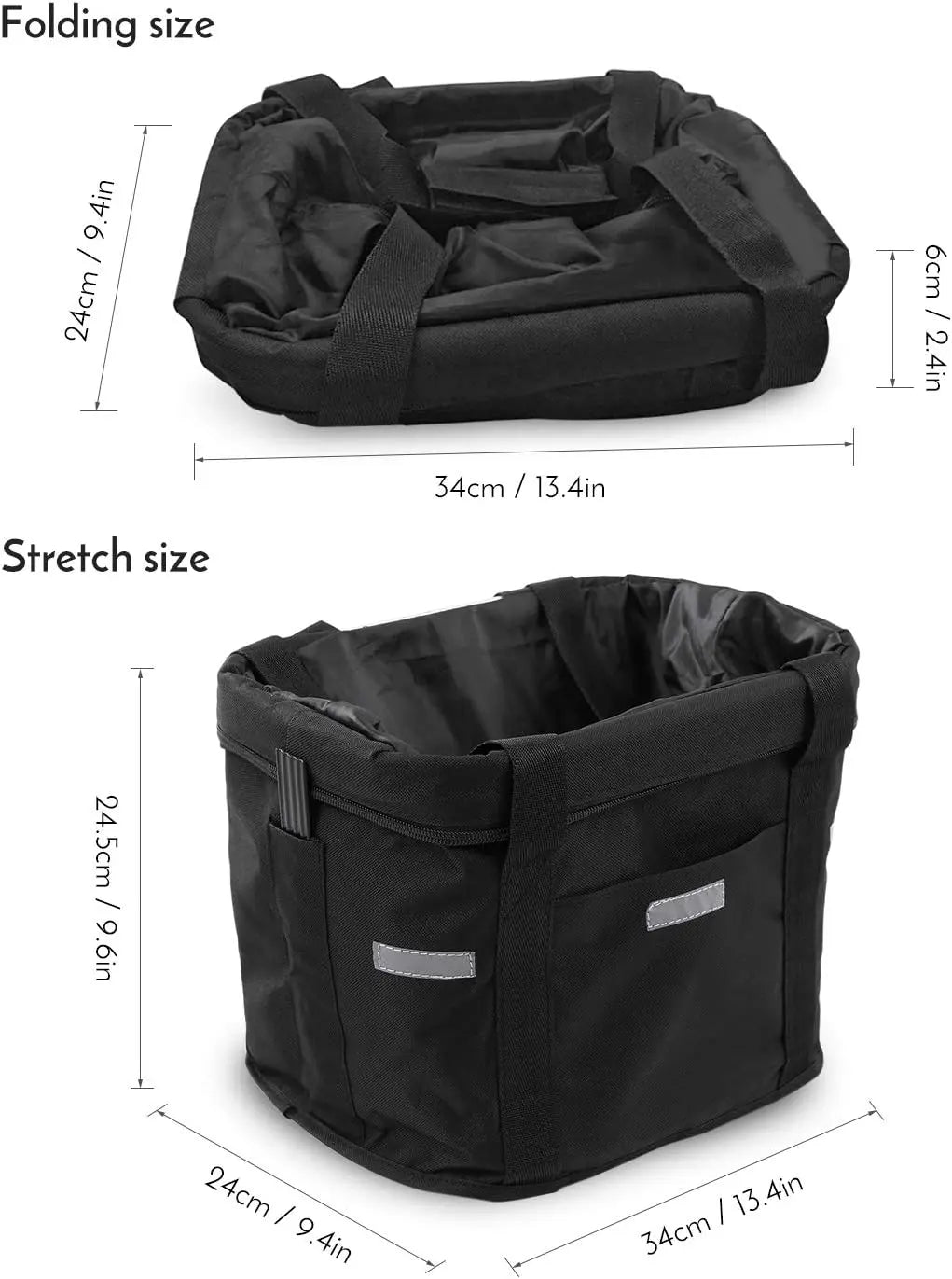 Waterproof Removable Bicycle Front Basket with Aluminum Frame, Pet Carrier & Multi-Purpose Handlebar Bag for Shopping & Outdoor Use Wholesale Hub