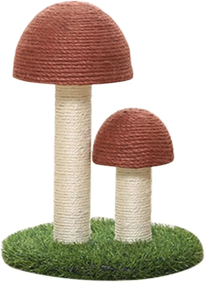 Mushroom Cat Scratching Post with Natural Sisal, Simulation Lawn Cat Climbing Shelf, Multifunctional Cat Toys Scratching Board for Play and Rest, Cat Furniture Protector Wholesale Hub