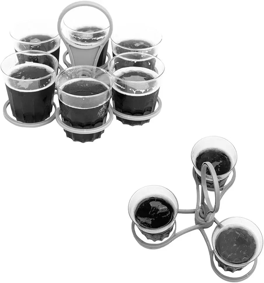 Rotating Cup Holder Fold Away Cup Carrier,Portable Drink Carrier for Big Cups,Reusable Drink Delivery Carrier with Handle for Festival Sports Wholesale Hub