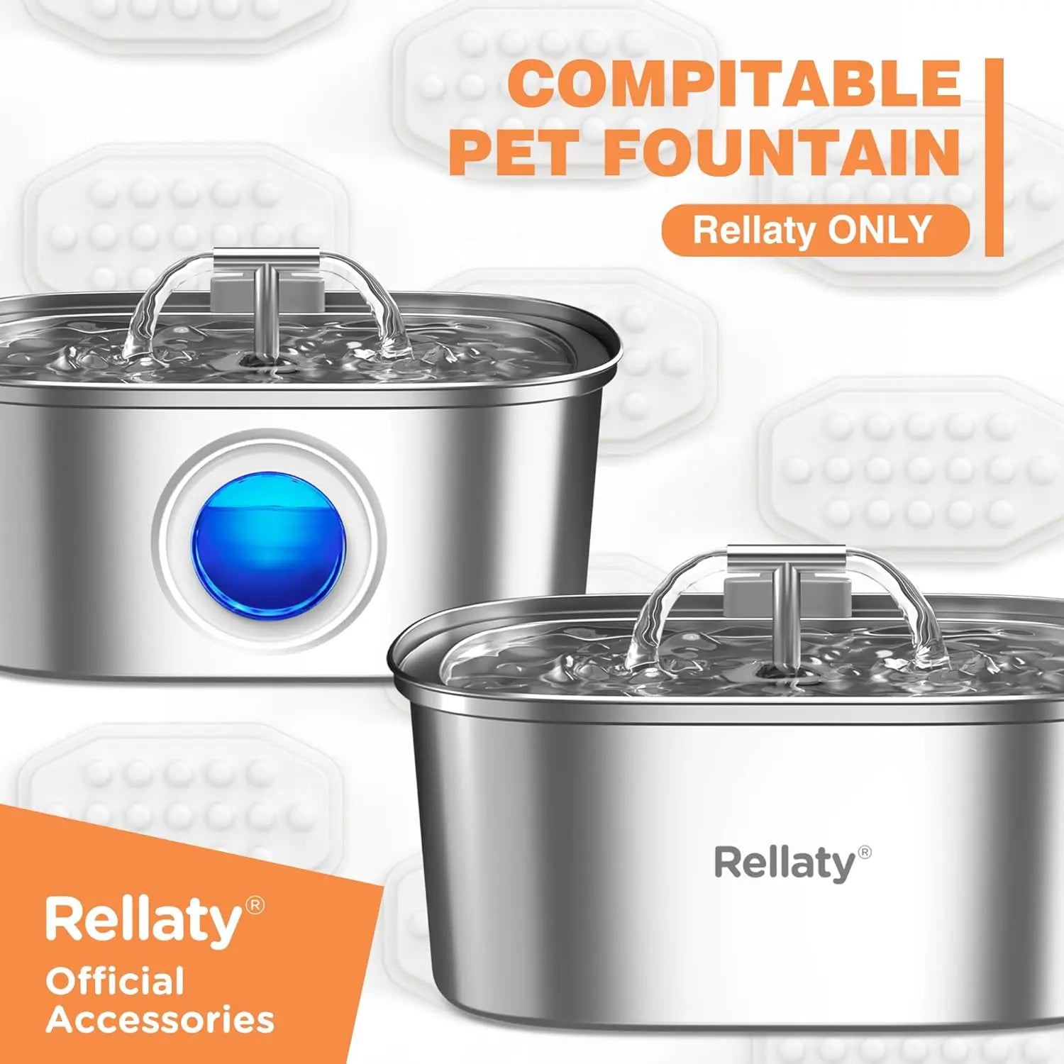 Official Cat Water Fountain Filters Replacement & Pre-Filter Sponges for 3.2L/108oz Automatic Pet Water Dispenser Wholesale Hub