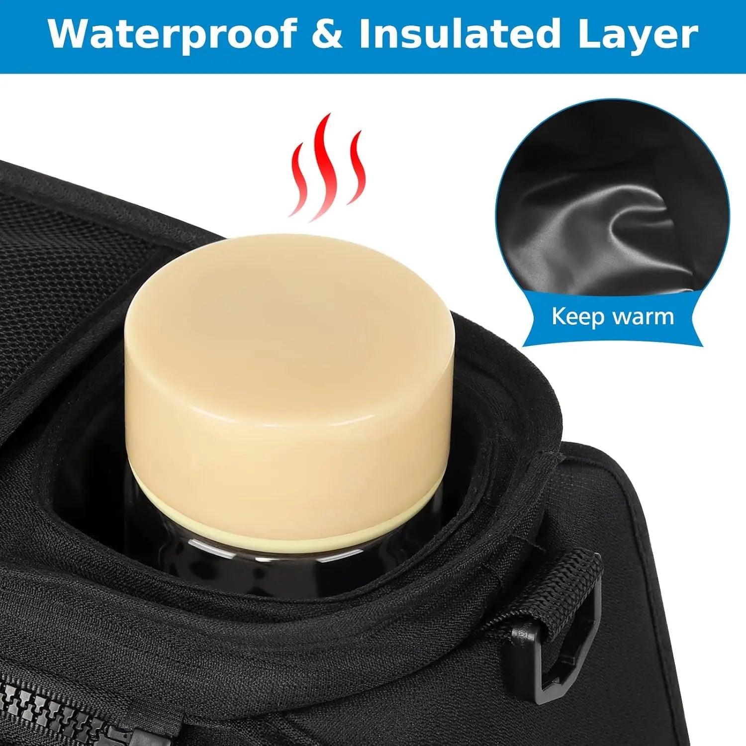 Universal Stroller Organizer with Insulated Cup Holder Detachable Phone Bag and Shoulder Strap,Stroller Bag Caddy Organizer Accessories Fits for Uppababy, Baby Jogger, Britax Strollers Wholesale Hub