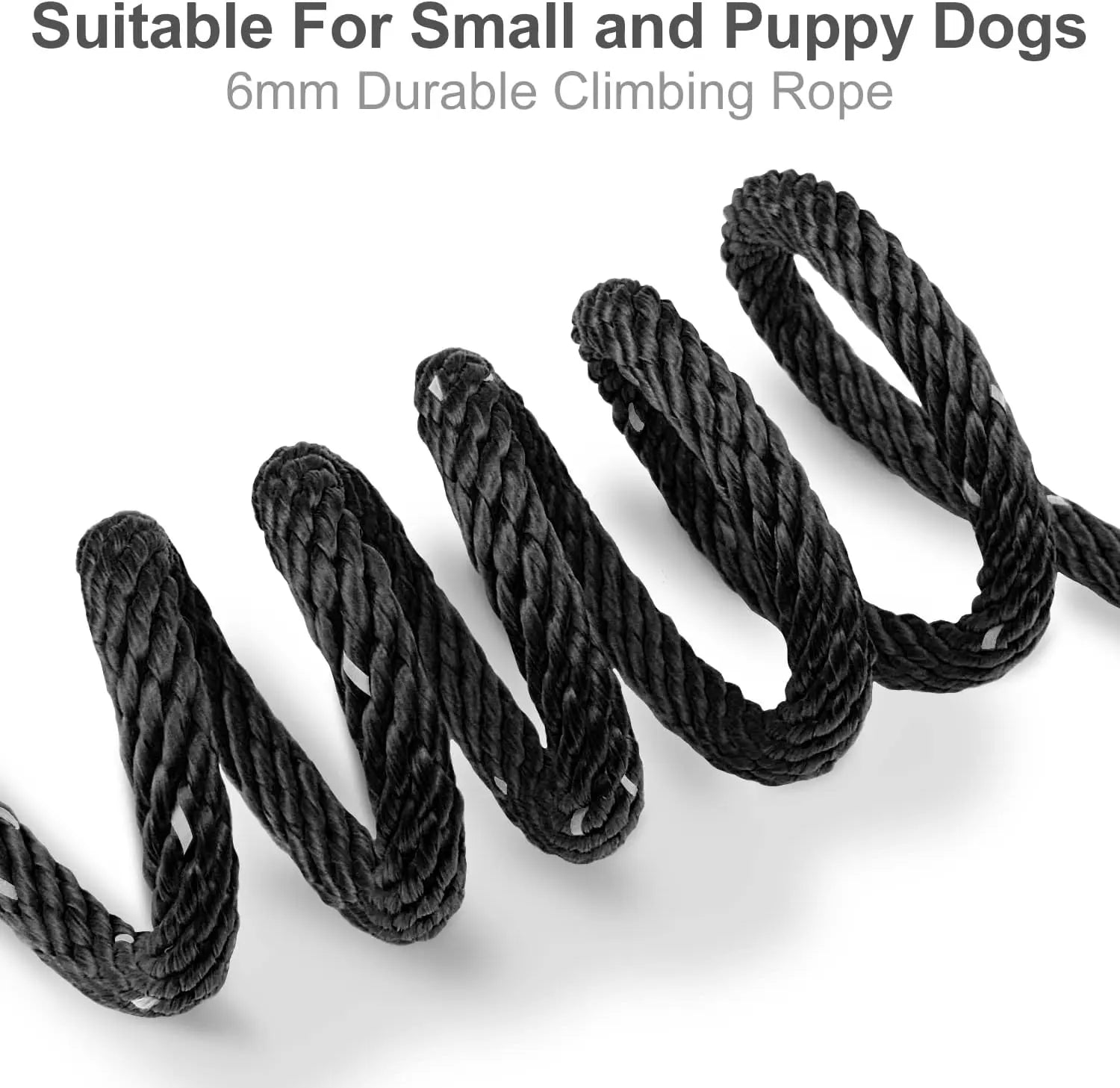 Long Dog Training Leash, 30 FT Tie Out Rope Check Cord with Padded Handle, Reflective Recall Lead for Puppy and Small Dogs, Black ft(Pack of 1) Wholesale Hub