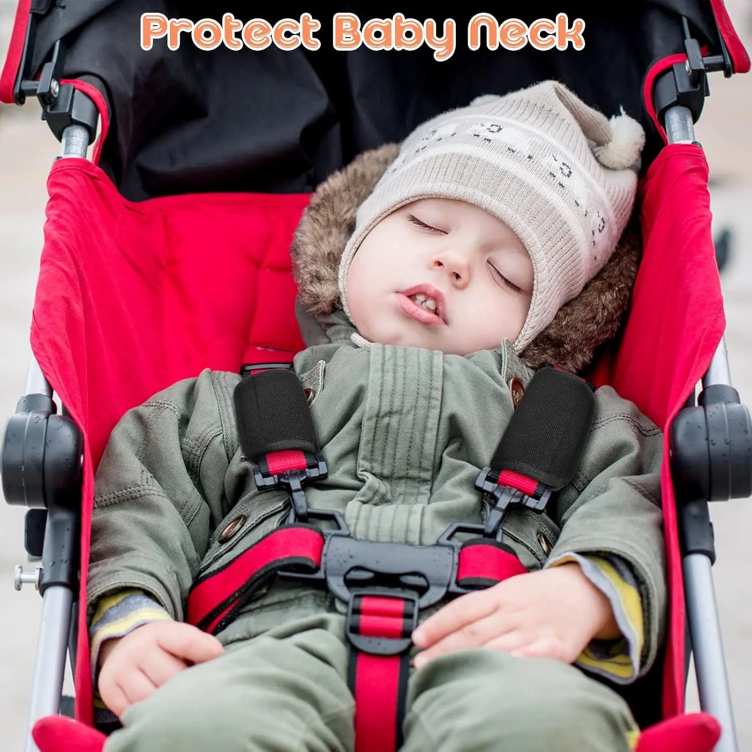 6 Pieces Car Seat Strap Pads Covers for Baby Kids, Carseat Shoulder Pads, Soft Belt Cover Infant Stroller Safety Cushion Boy and Girl, 2.4 x 5.7 Inches(Black) Black - Wholesale Hub