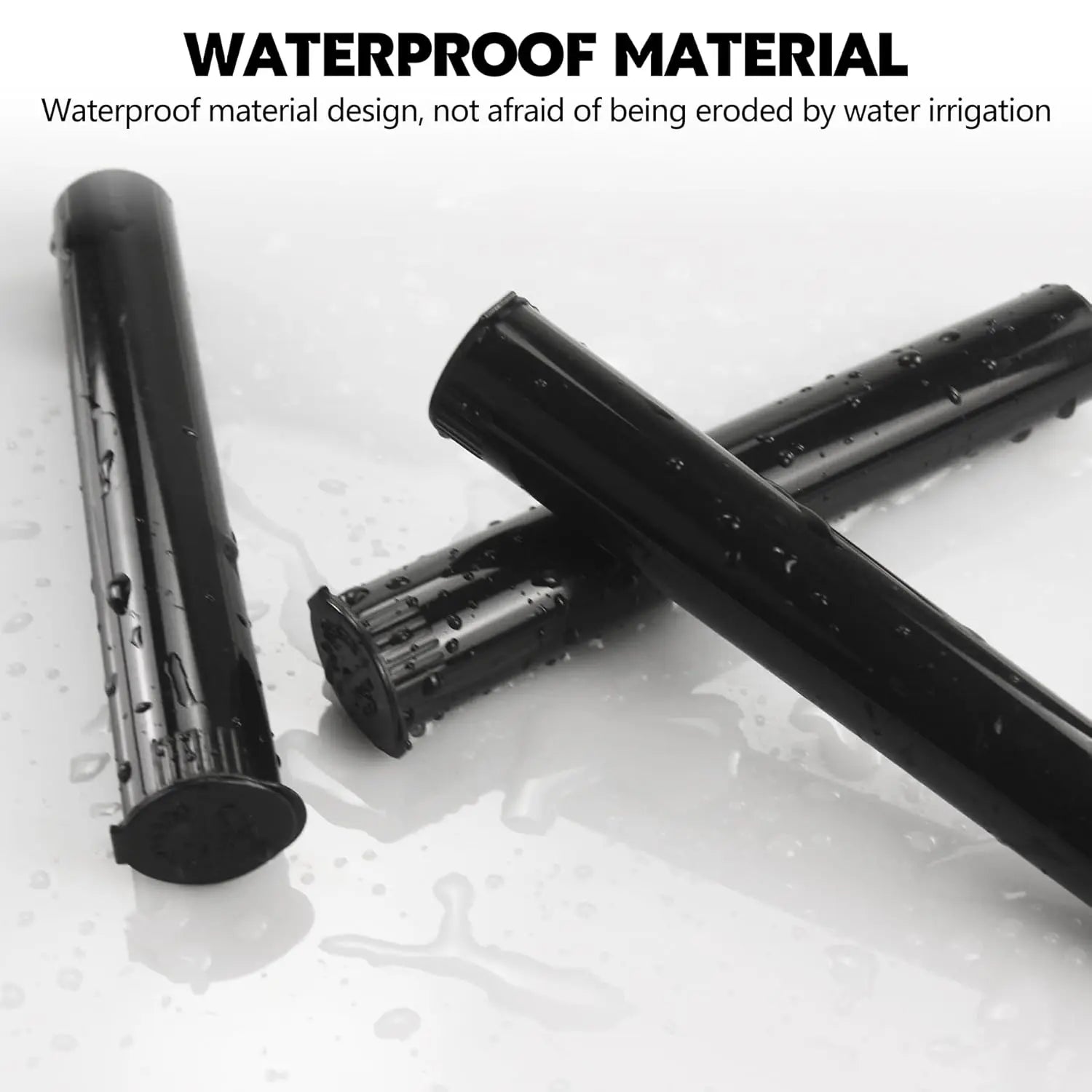 116mm 6pcs Waterproof Cigarette Storage Tubes Squeeze Bottles with Caps Airtight Sealing Plastic Container Protect Pre-Roll Cigarettes Cigarillos (Black) Wholesale Hub