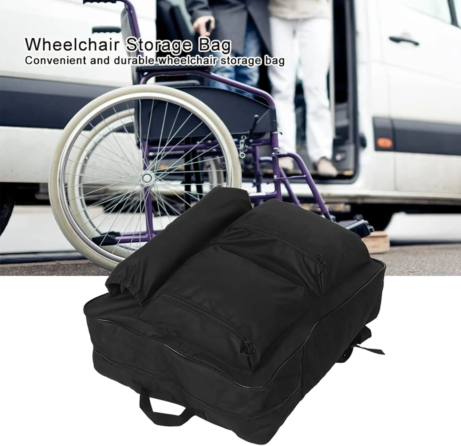 Wheelchair Backpack, Bag Storage Pouch Portable Cart Wholesale Hub