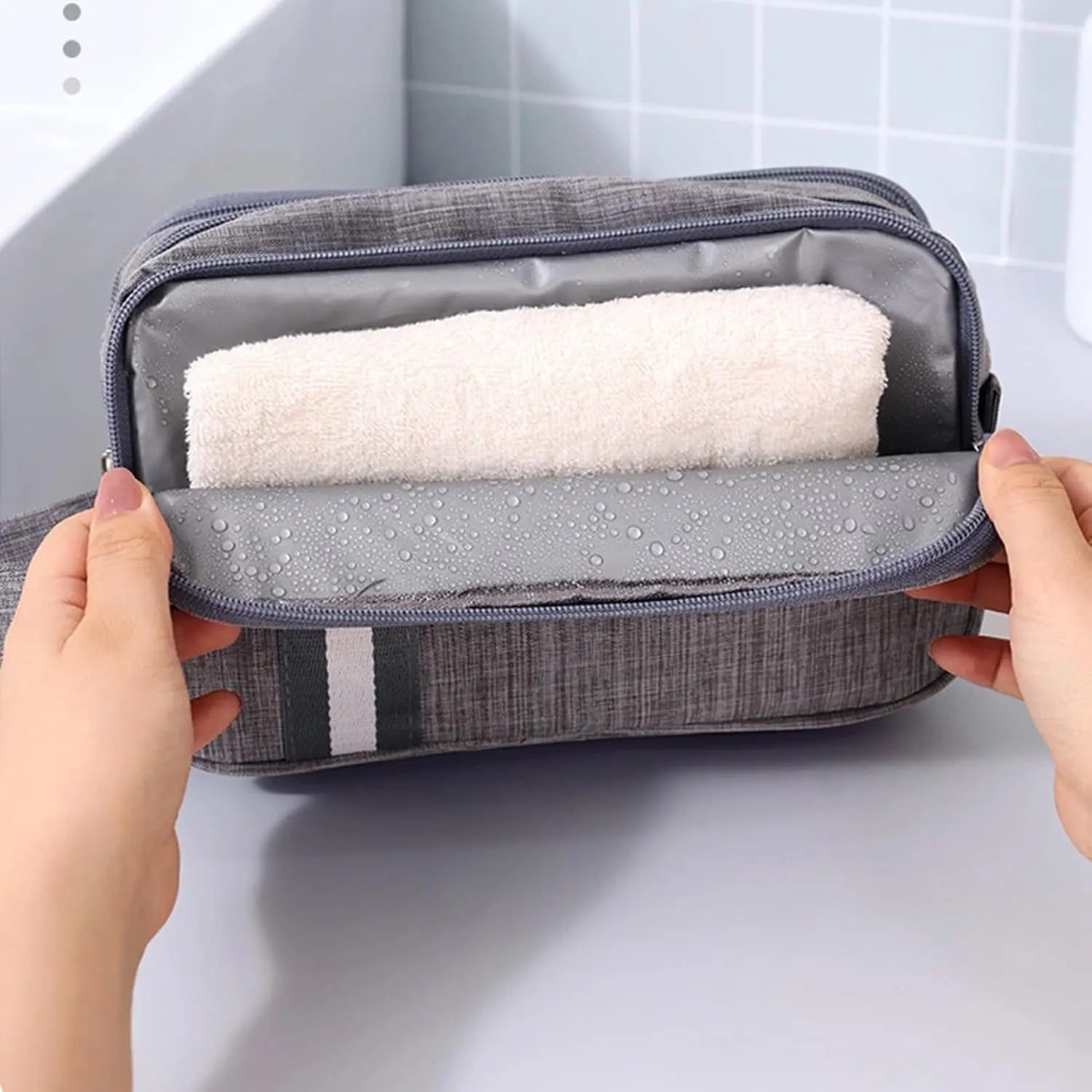 Travel Toiletry Bag, Organizer Mens Bag Dopp Kit Bathroom Shaving Portable Makeup Bags for Accessories(27*10*16cm) Wholesale Hub
