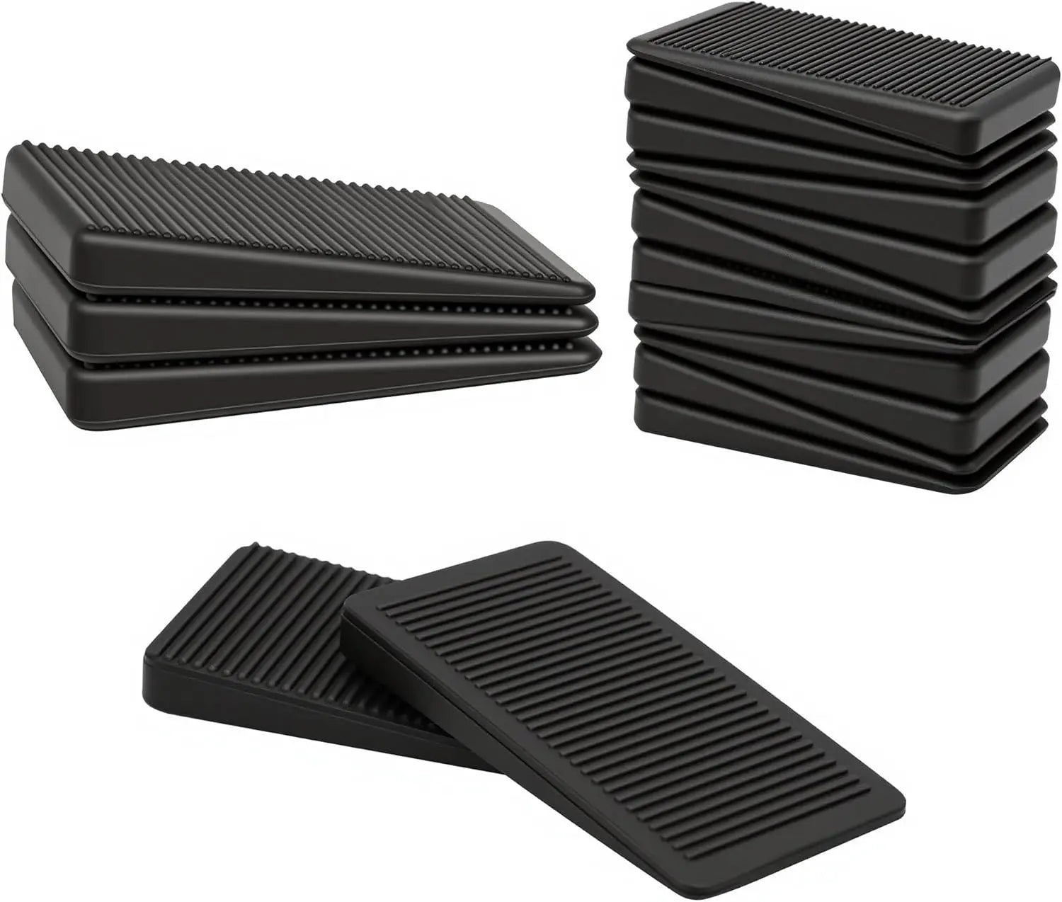 urniture Levelers, lexible Plastic Shims urniture Leveling Wedge Shims Anti-Wobble Pad or Chair Table Couch Bed Toilet or Home Improvement (Black, 20 Pack) Wholesale Hub