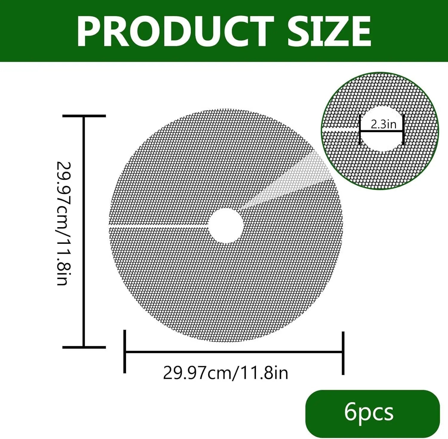 Plant Pot Cover Soil Blocker Mesh Mat Plant Protector from Cats Indoor Animals Flexible Cuttable Plant Covers with Pins Breathable Garden Plant Cover for Digging Spills 6 Pack 30cm Wholesale Hub