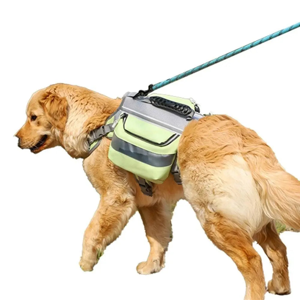 Travel Outdoors Pet Dog Backpack Adjustable Camping Hiking Dog Backpack Green Wholesale Hub