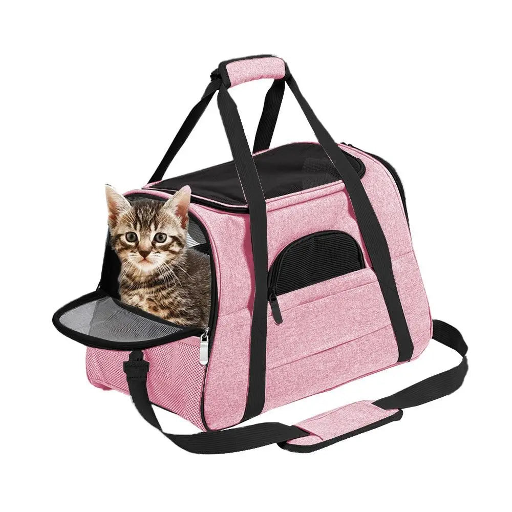 Cat Pet Carrier Travel Carrier Pet Bag for Small Medium Cats Pink Wholesale Hub