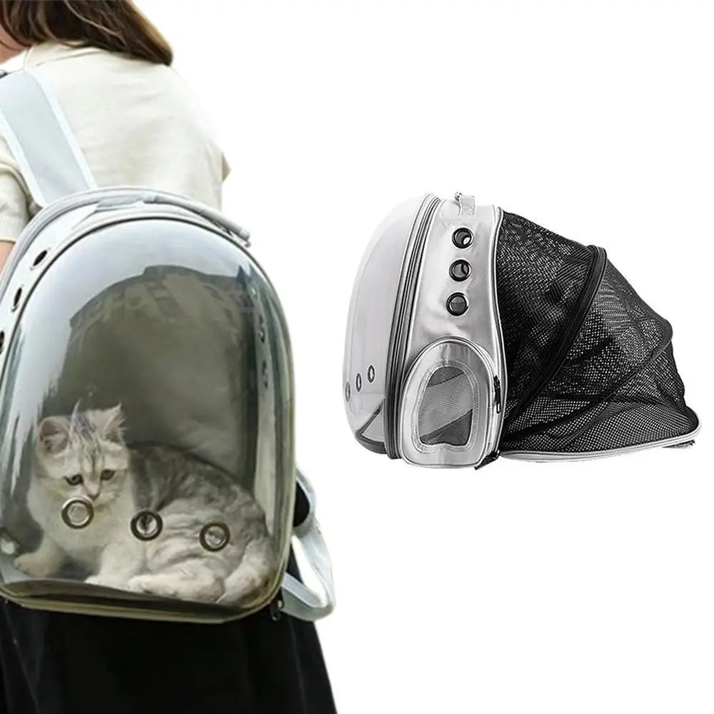 Expandable Travel Cat Backpack Carrier Polarized Tinted Bubble Window Pet Backpack Pink Wholesale Hub