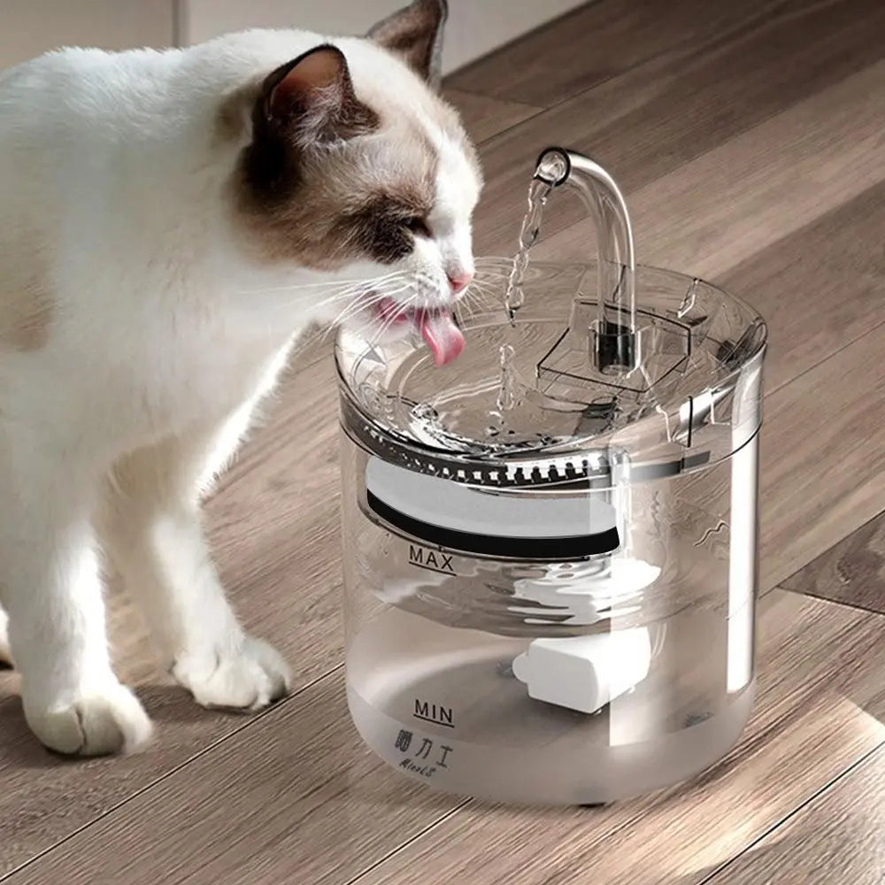 WF060 Pet Water Fountain Cat Dog Electric Drink Dispenser Filter Continuous Flowing Wholesale Hub