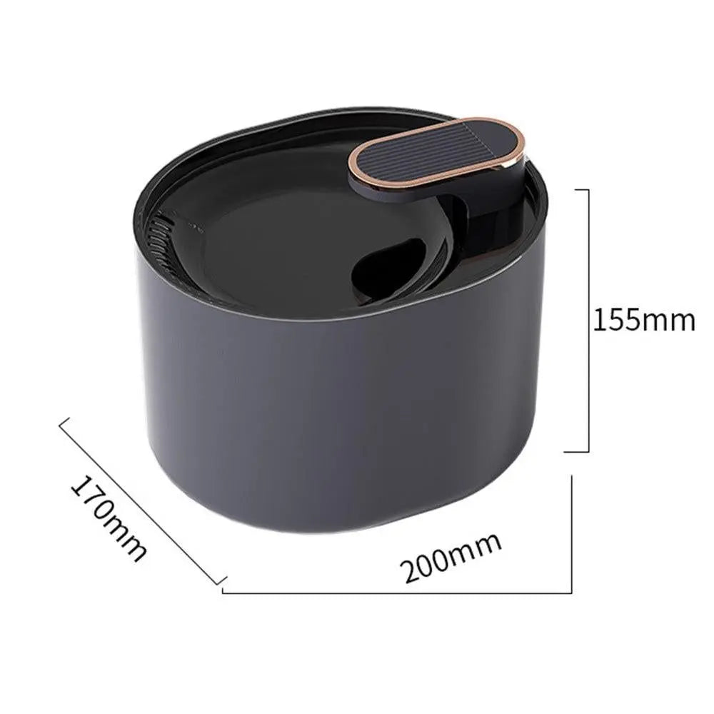 Pet Water Fountain Cat Dog Automatic Electric Drinking Dispenser with Red Light Indicator Black Wholesale Hub