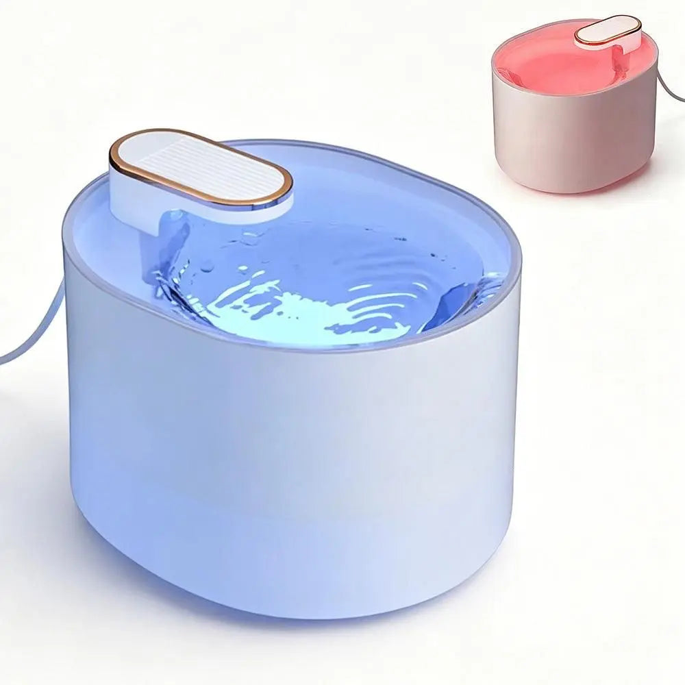Pet Water Fountain Cat Dog Automatic Electric Drinking Dispenser with Red Light Indicator Black Wholesale Hub