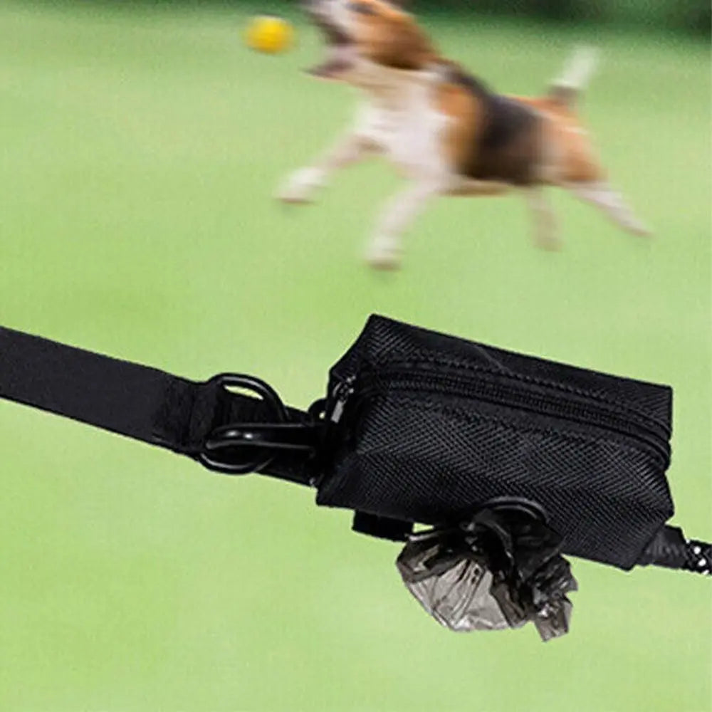Dog Poop Bag Dispenser Pet Waste Bag Holder for Puppy Walking Cleanup Black Wholesale Hub