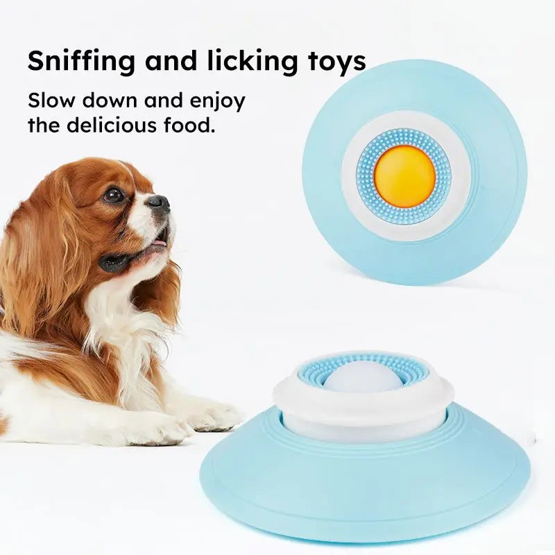 Pet Slow Feeder Bowl with Food Dispenser, Non-Slip, Universal Puzzle Feeder for Cats and Dogs - White Wholesale Hub