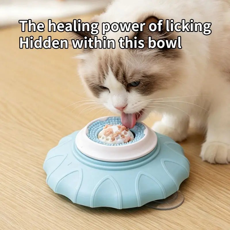 Slow Feeder Bowl for Pets, Non-Slip Puzzle Feeder for Cats and Dogs - Blue Wholesale Hub