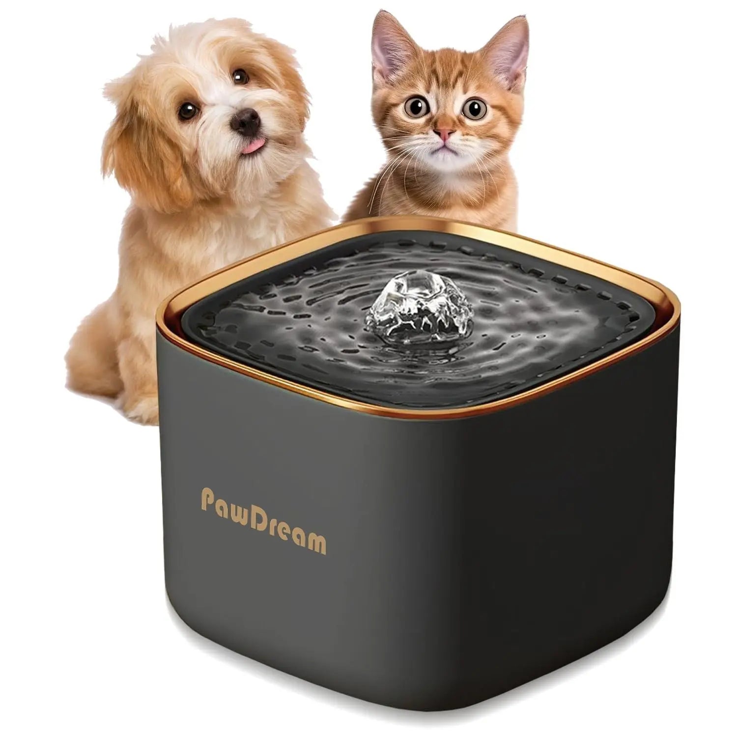 Automatic Cat Water Fountain 2.5L, Ultra-Quiet Pet Drinking Fountain for Cats & Dogs, BPA-Free with Replaceable Filter & Water Level Window Wholesale Hub