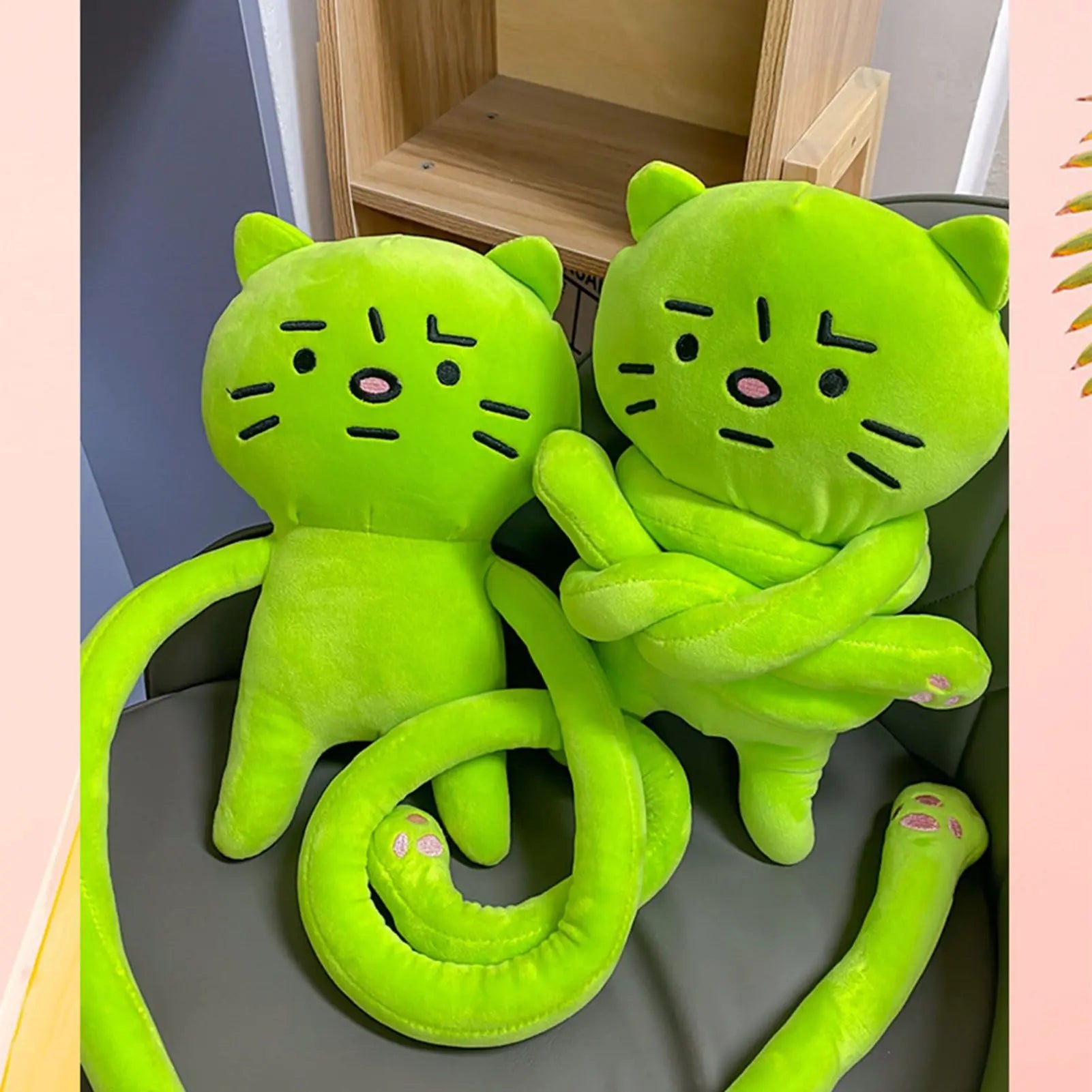 Plush Toy Shoulder Bag Cartoon Long Arm Anxiety Kitty Plush Purse Bag for Shopping Traveling Wholesale Hub