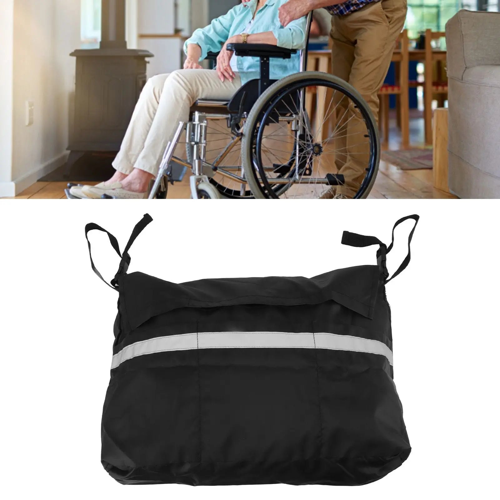 Walker Pouch Bag Polyester Foldable Wheelchair Backpack Carry Bag for Seniors Elderly Wholesale Hub