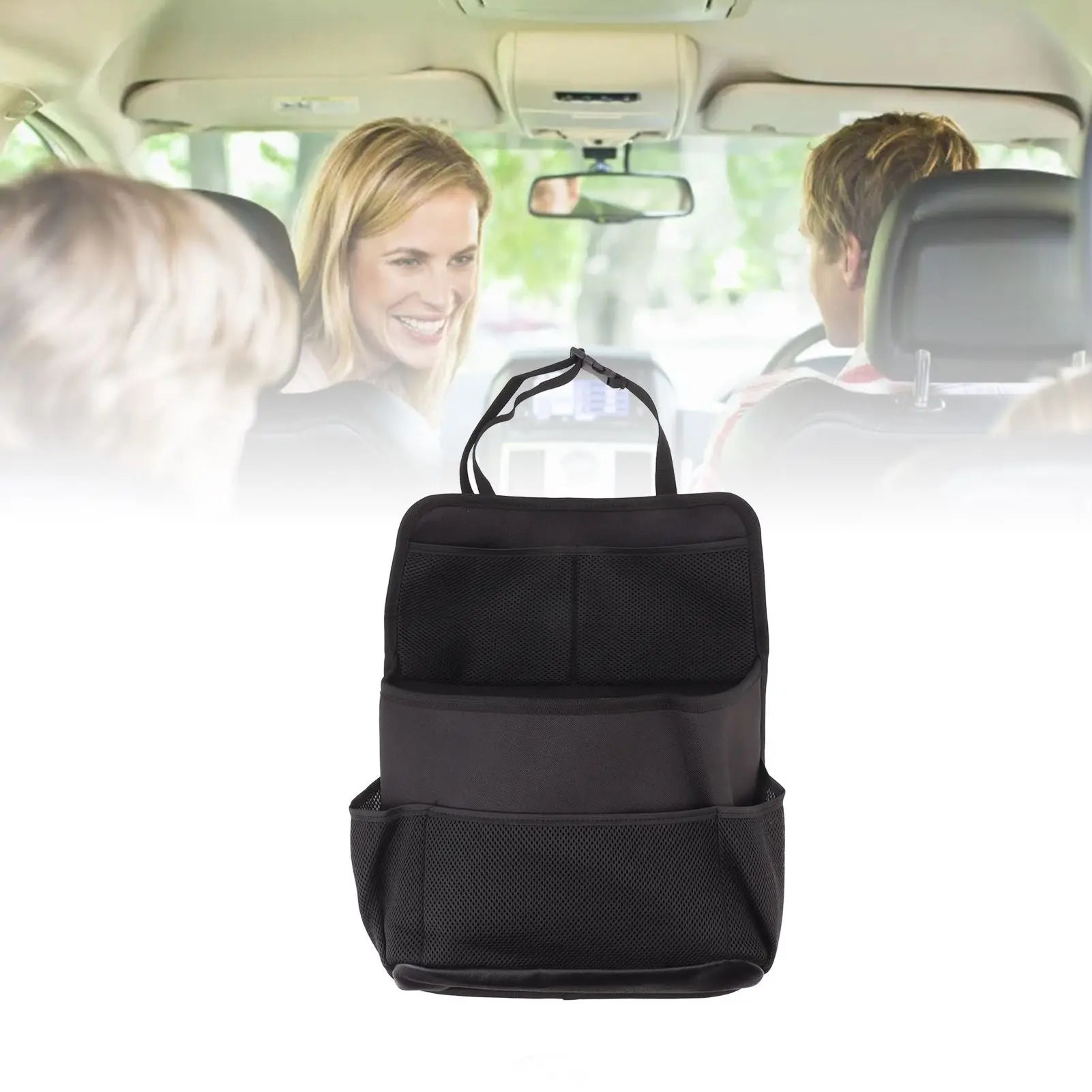 Car Back Seat Organizer Multi Pocket Large Capacity Universal Car Back Seat Storage Bag for Bottle Phone Tablet Snacks Wholesale Hub