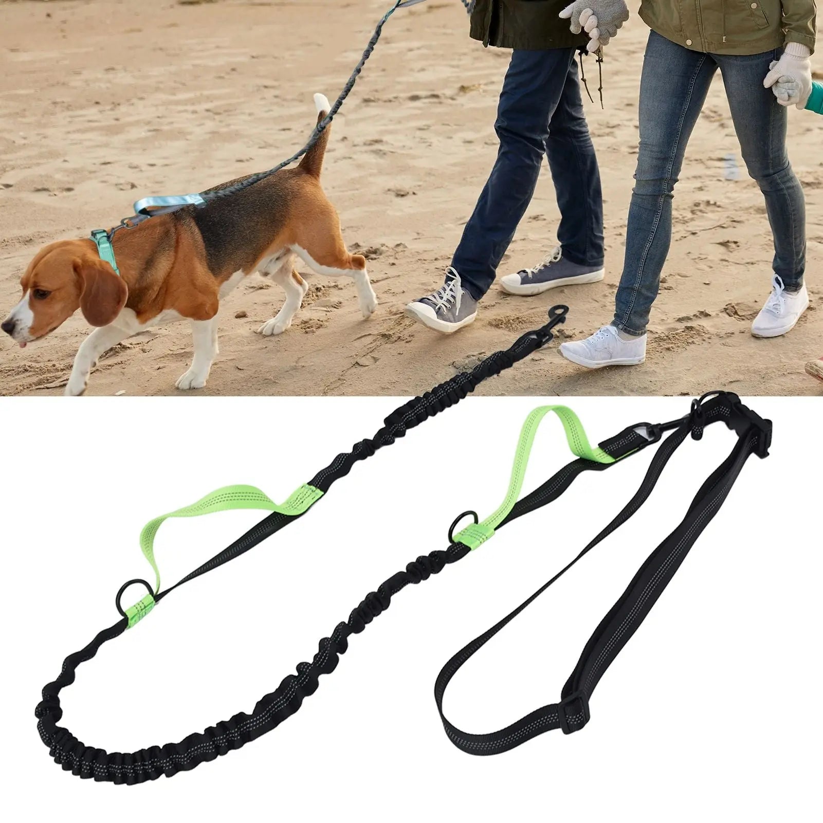 Pet Leash Reflective Retractable Portable Adjustable Dog Traction Rope for Pets Dogs Green Wholesale Hub